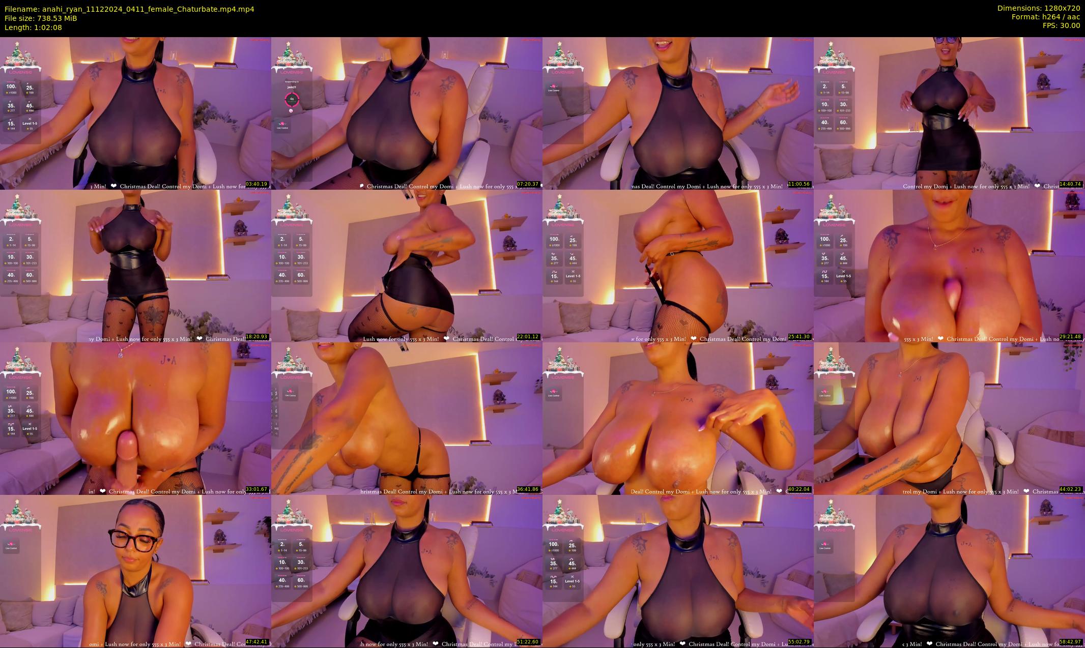 anahi_ryan — 63 minute Chaturbate female cam show recording, 720p, Dec 11, 2024