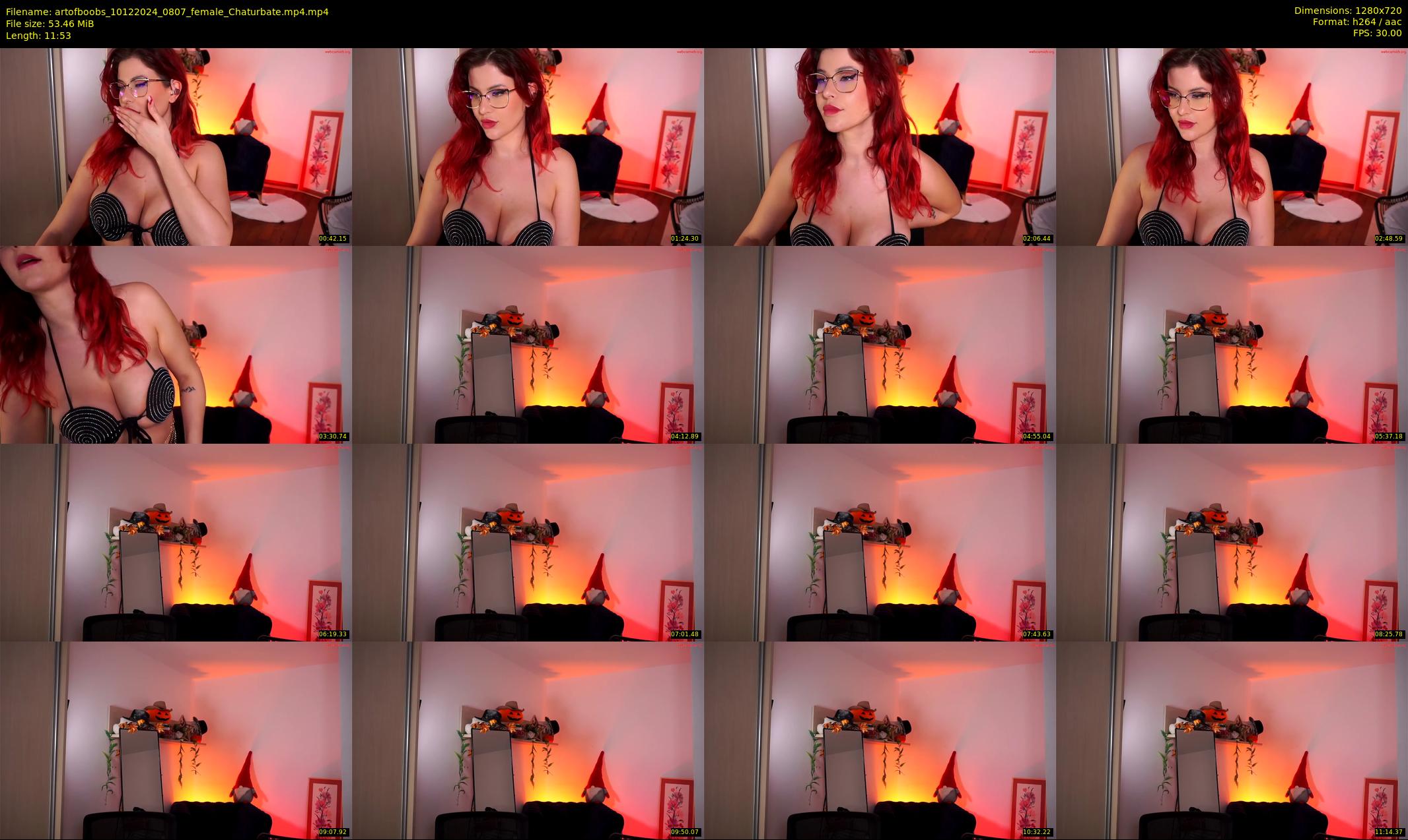 artofboobs — 12 minute Chaturbate female cam show recording, 720p, Dec 10, 2024
