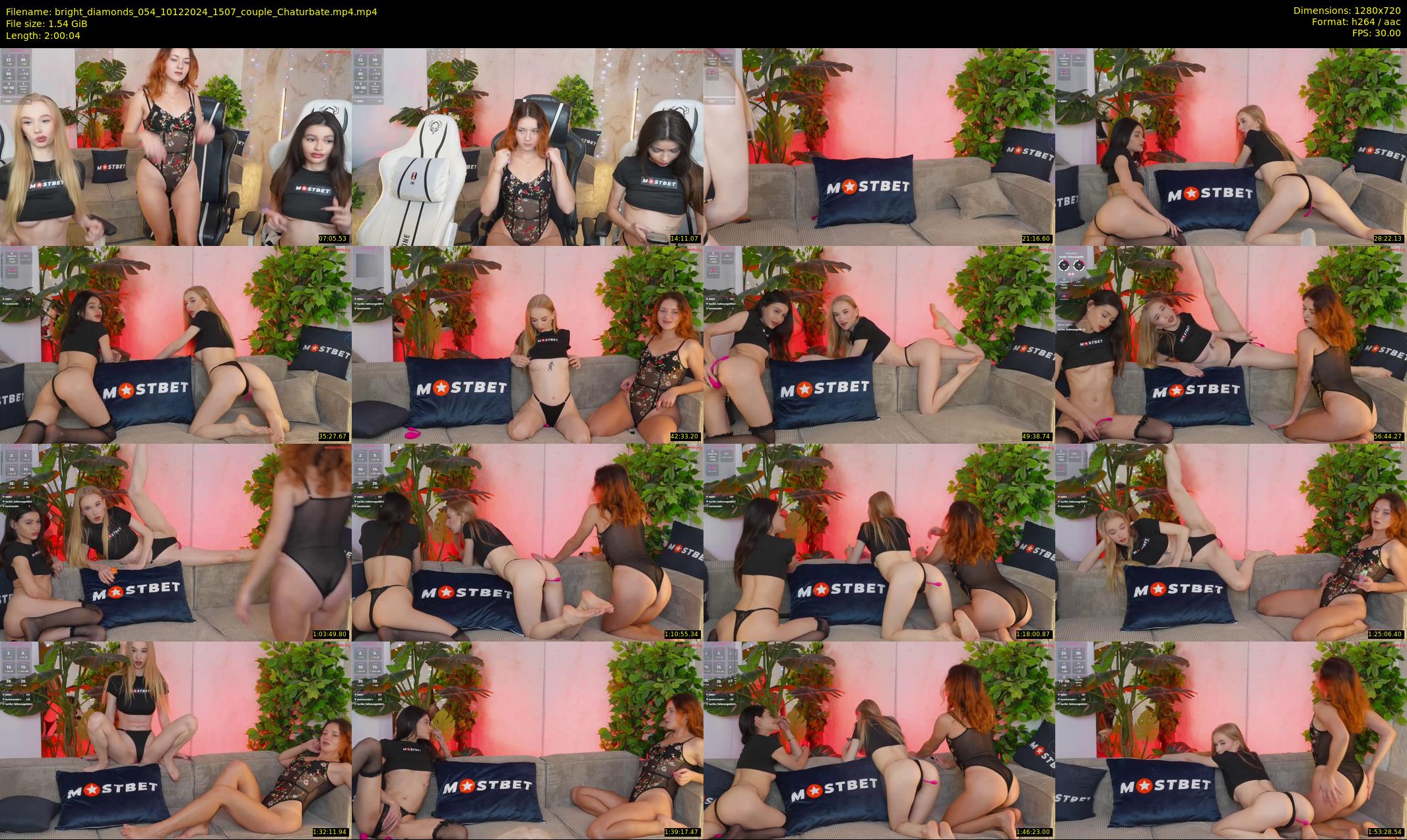 bright_diamonds_054 — 121 minute Chaturbate couple cam show recording, 720p, Dec 10, 2024