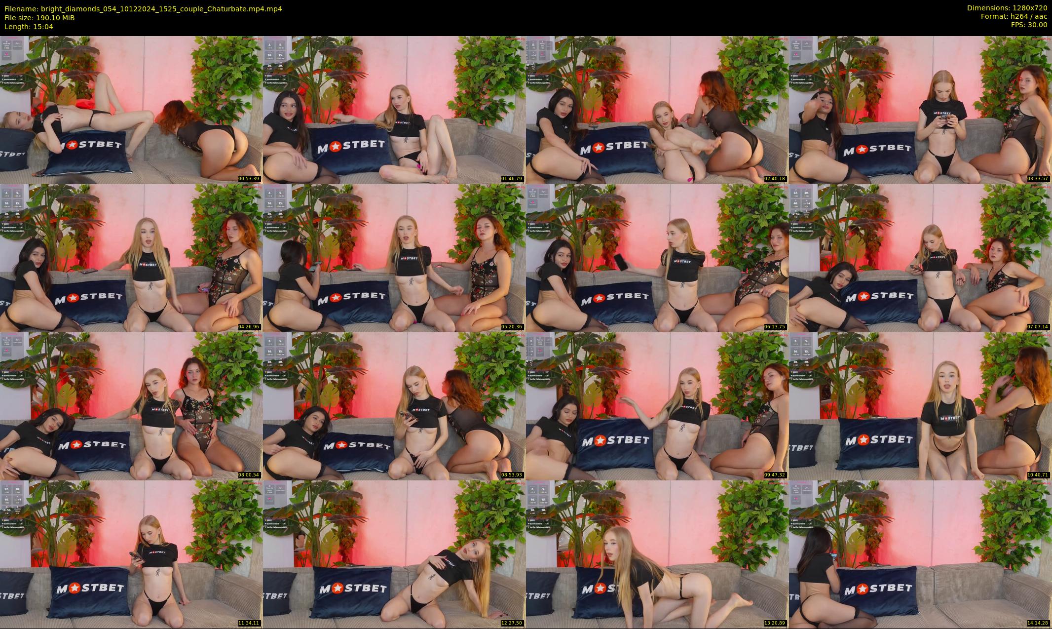 bright_diamonds_054 — 16 minute Chaturbate couple cam show recording, 720p, Dec 10, 2024