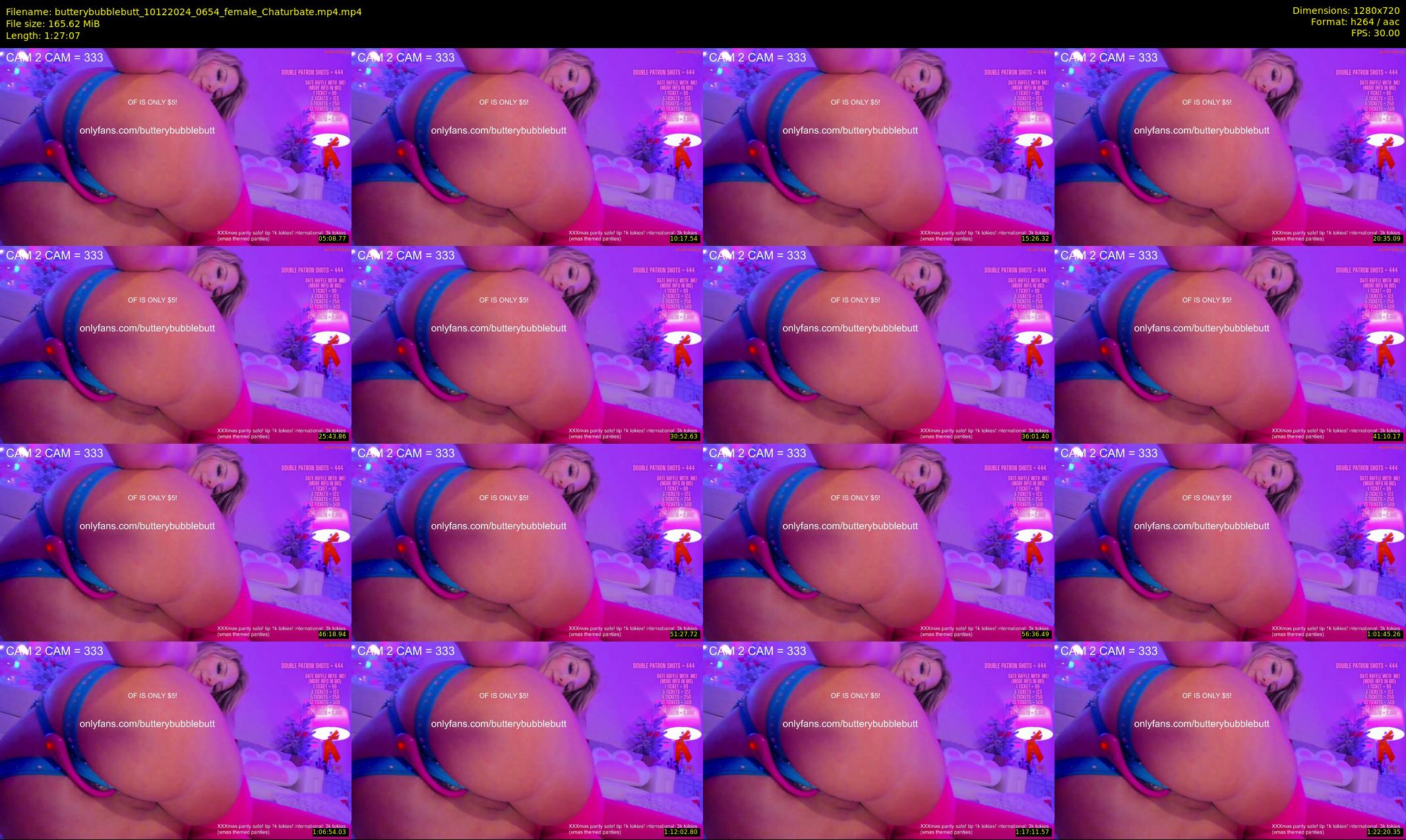 butterybubblebutt — 88 minute Chaturbate couple cam show recording, 720p, Dec 10, 2024