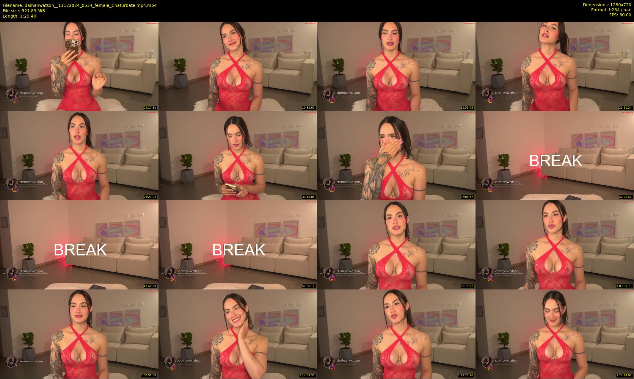 daihanwatson_ — 90 minute Chaturbate female cam show recording, 720p, Dec 11, 2024