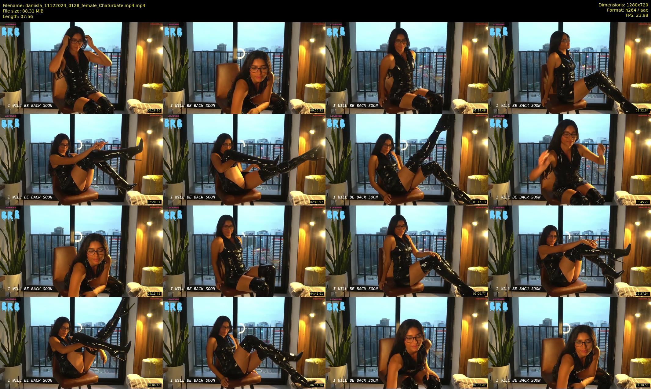 daniisla — 8 minute Chaturbate female cam show recording, 720p, Dec 11, 2024