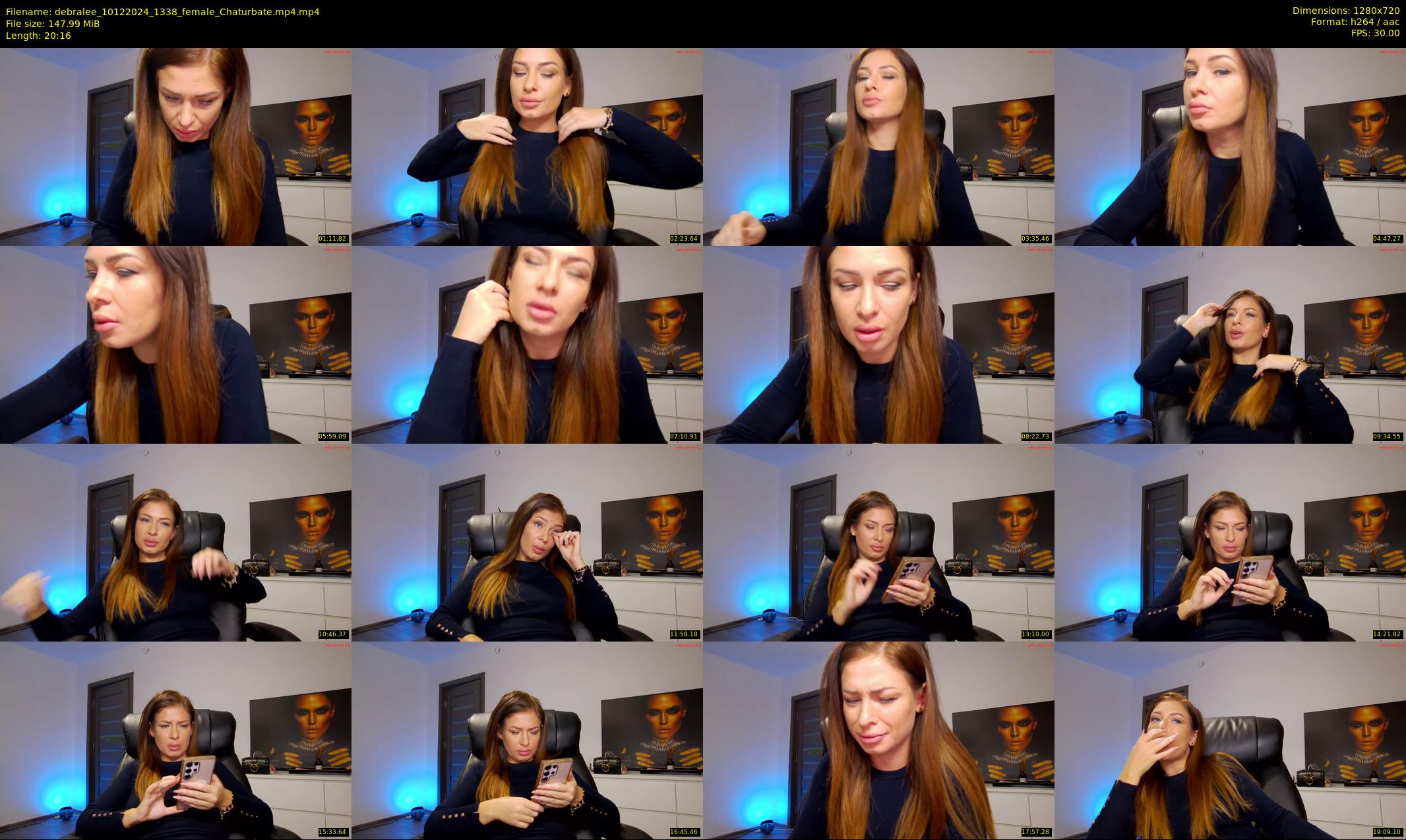 debralee — 21 minute Chaturbate female cam show recording, 720p, Dec 10, 2024