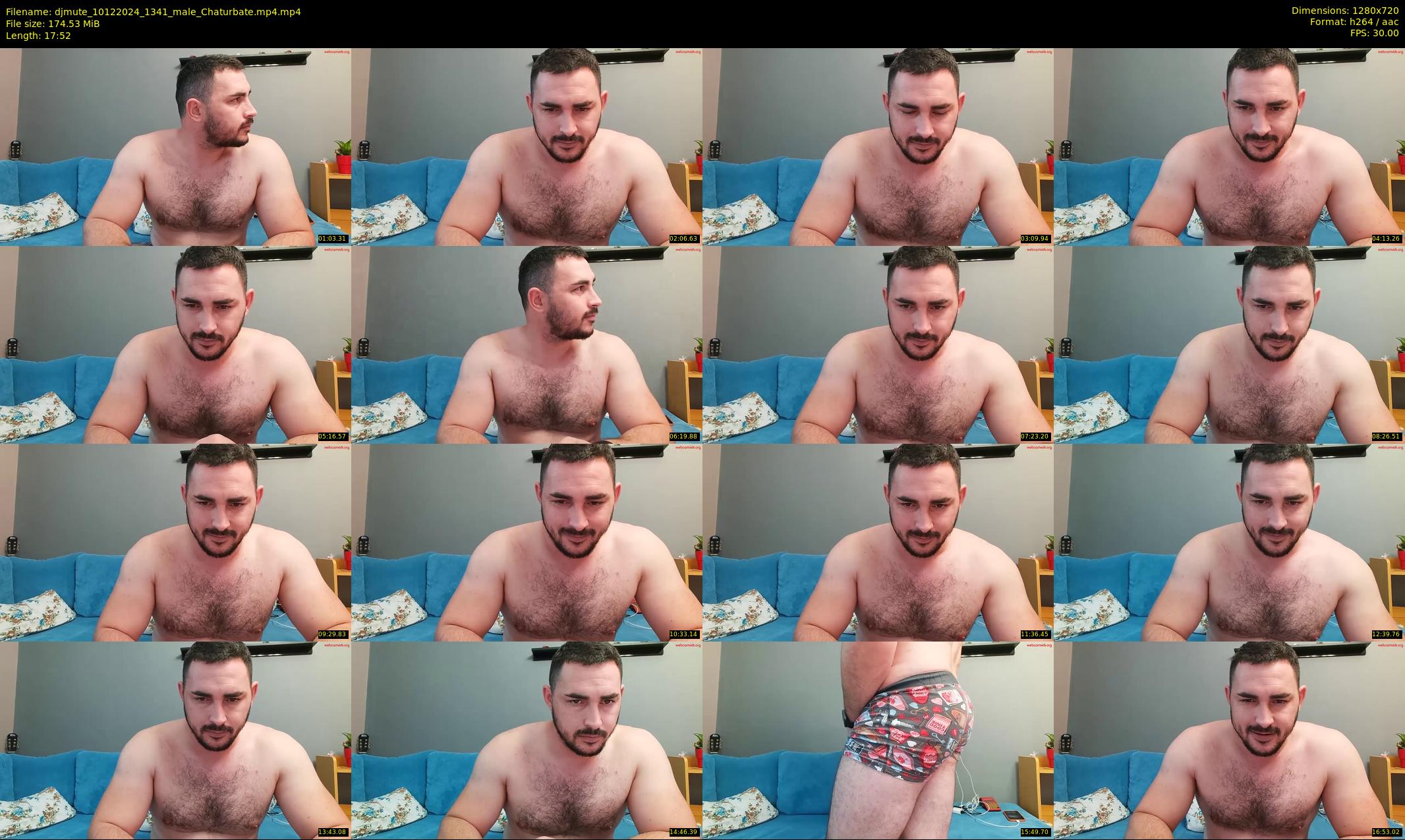 djmute — 18 minute Chaturbate male cam show recording, 720p, Dec 10, 2024