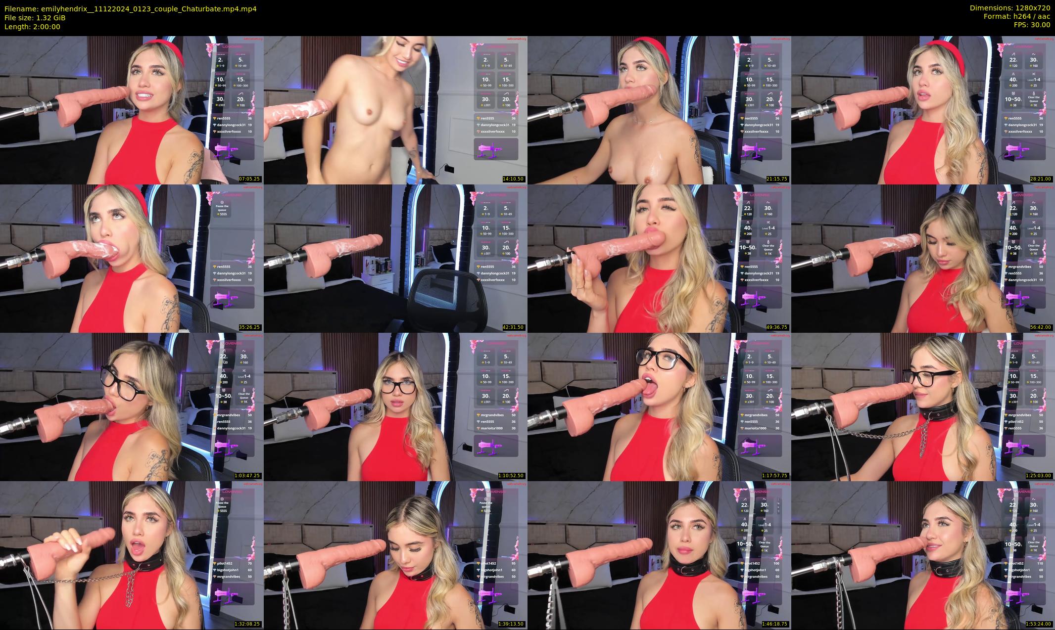 emilyhendrix_ — 120 minute Chaturbate couple cam show recording, 720p, Dec 11, 2024