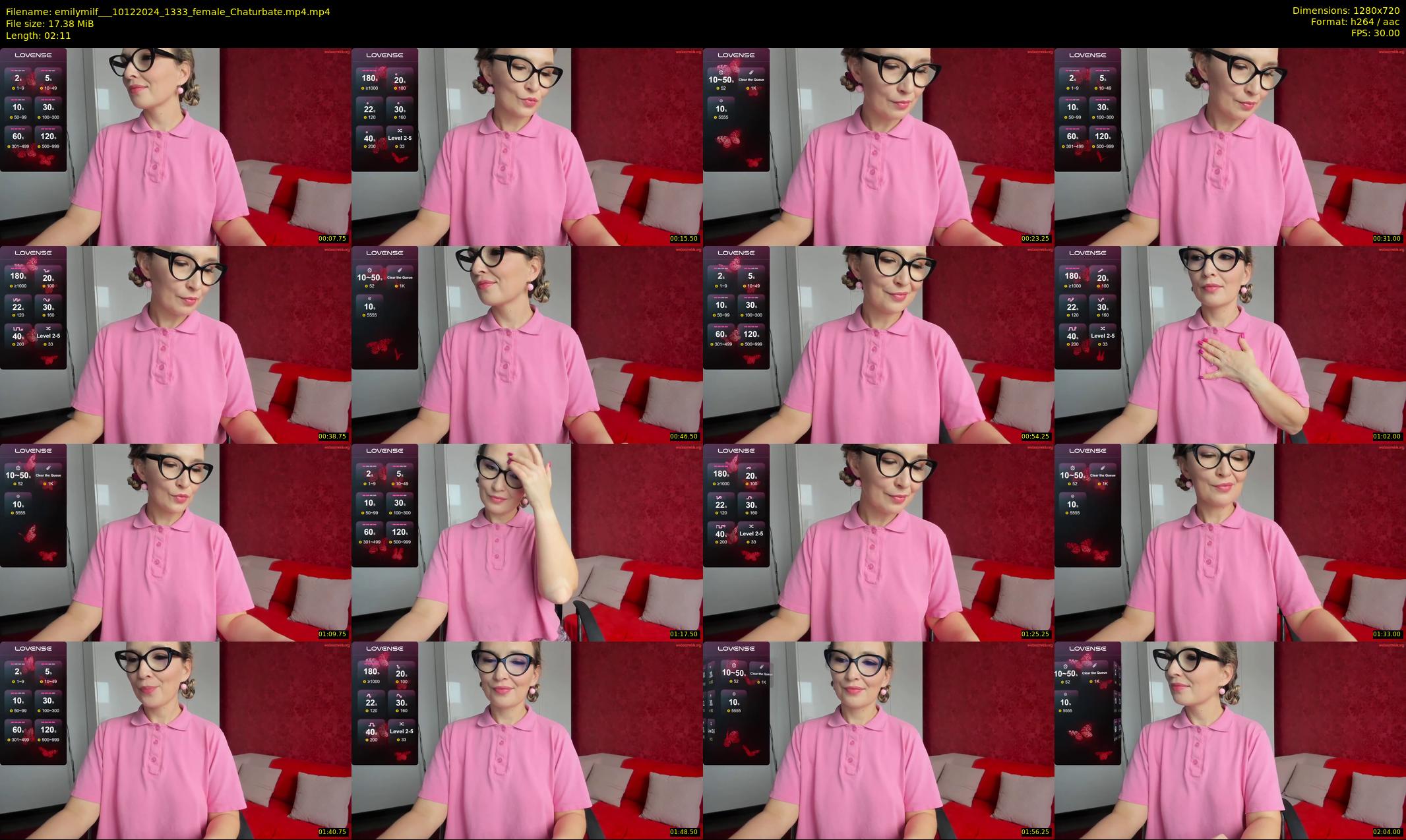 emilymilf__ — 3 minute Chaturbate female cam show recording, 720p, Dec 10, 2024