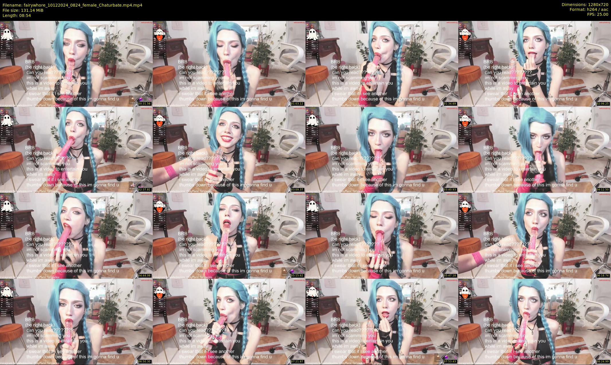 fairywhore — 9 minute Chaturbate female cam show recording, 720p, Dec 10, 2024
