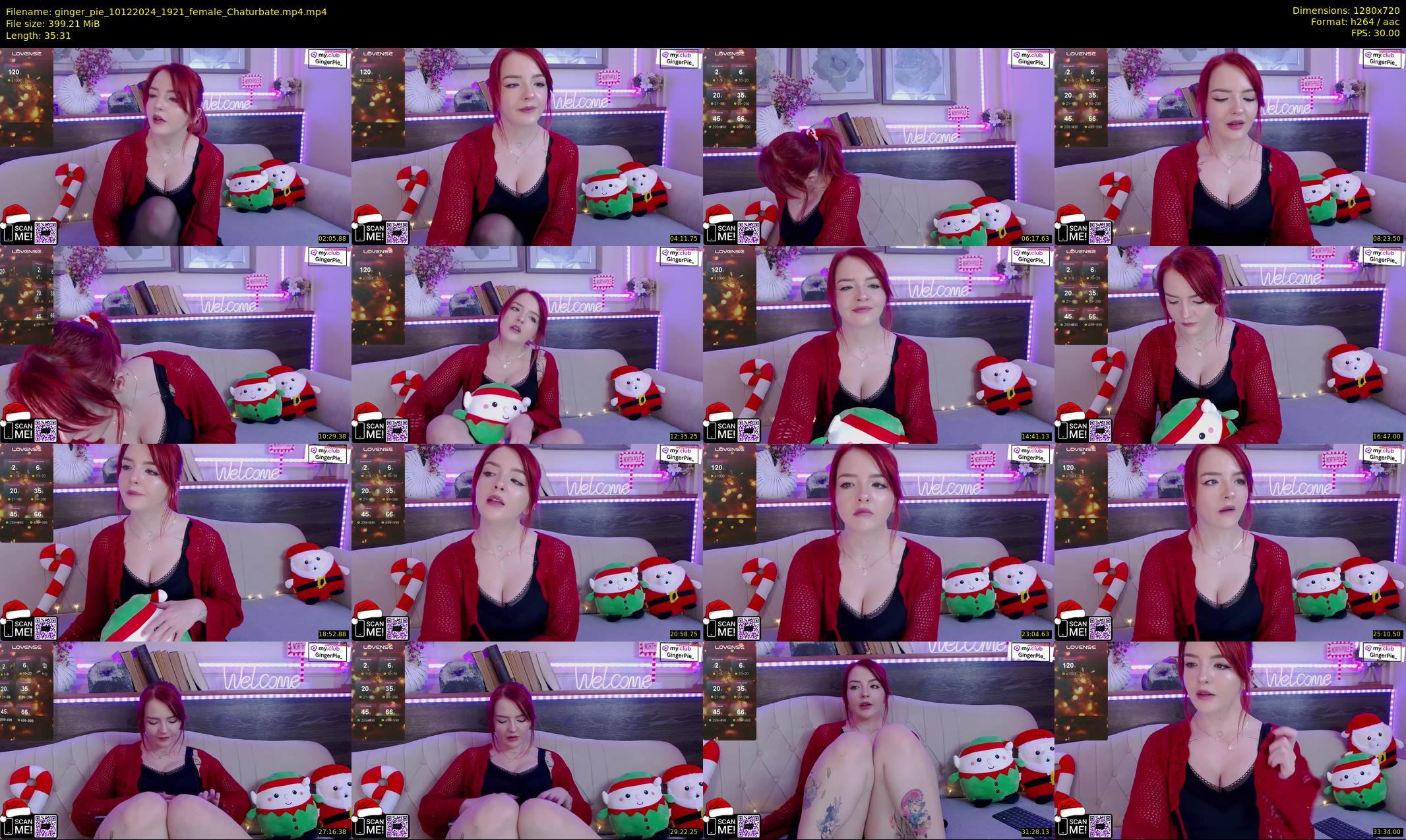 ginger_pie — 36 minute Chaturbate female cam show recording, 720p, Dec 10, 2024