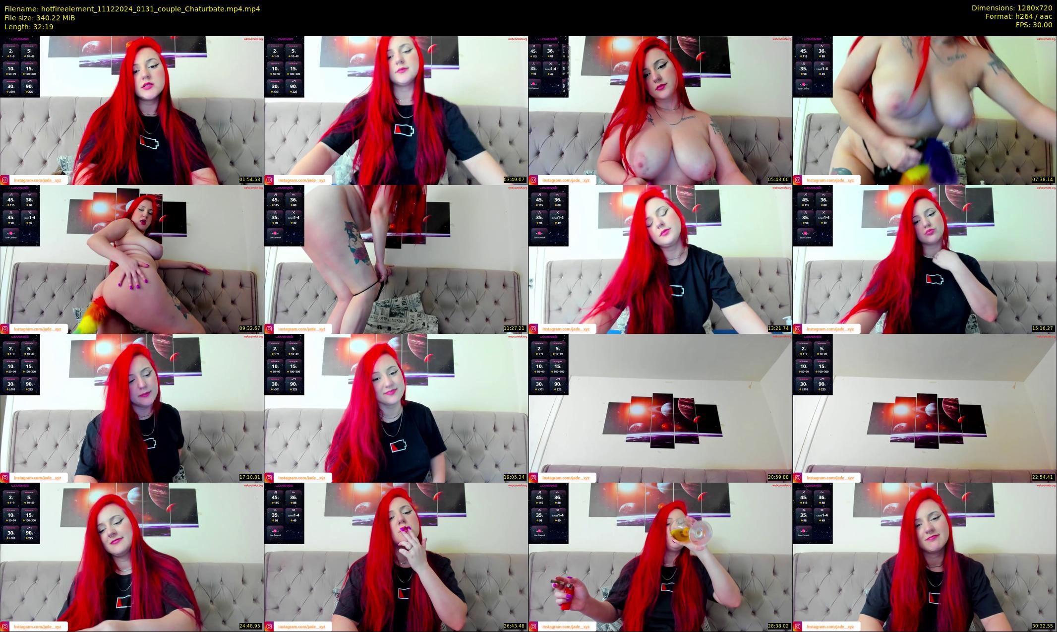 hotfireelement — 33 minute Chaturbate couple cam show recording, 720p, Dec 11, 2024