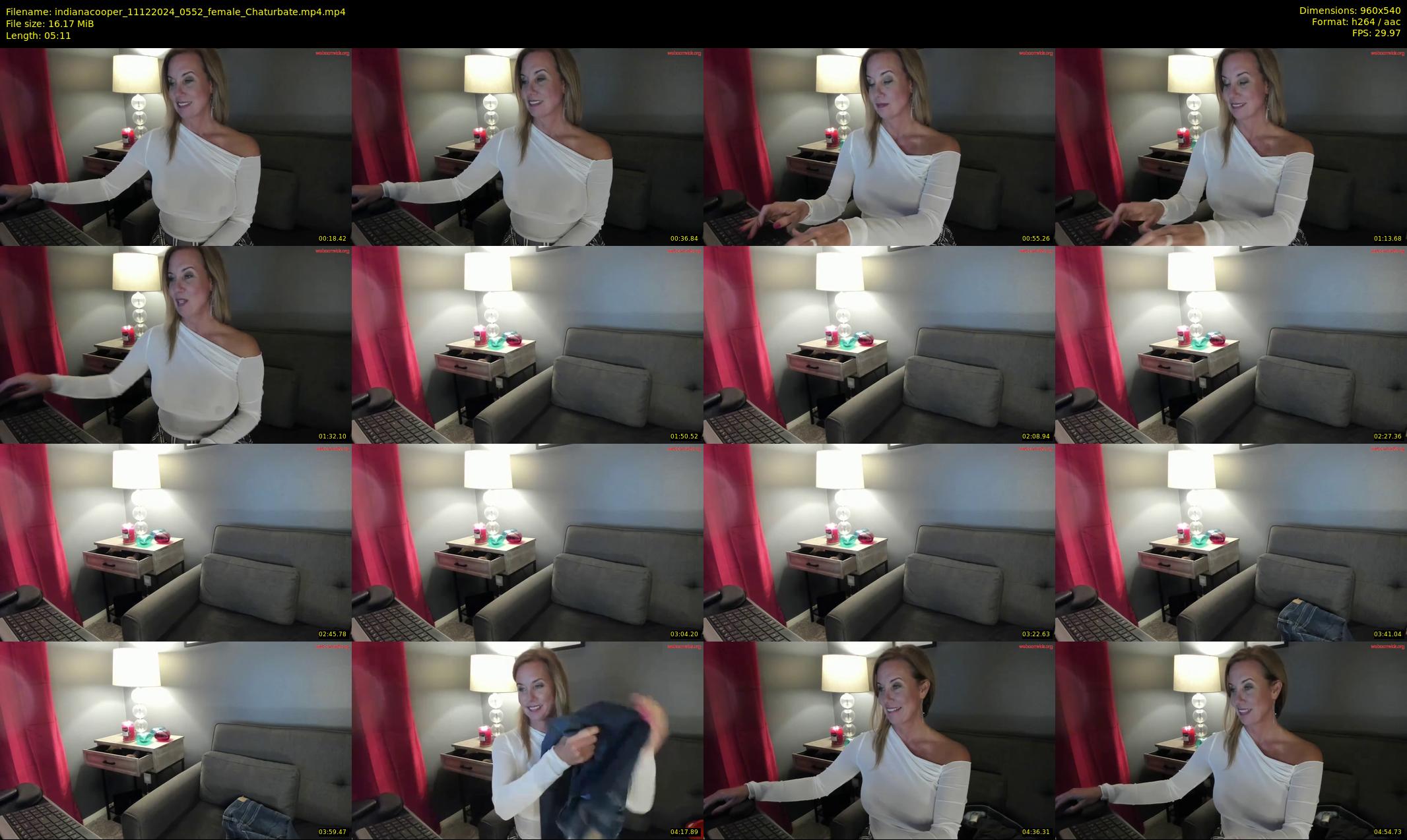 indianacooper — 6 minute Chaturbate female cam show recording, 480p, Dec 11, 2024