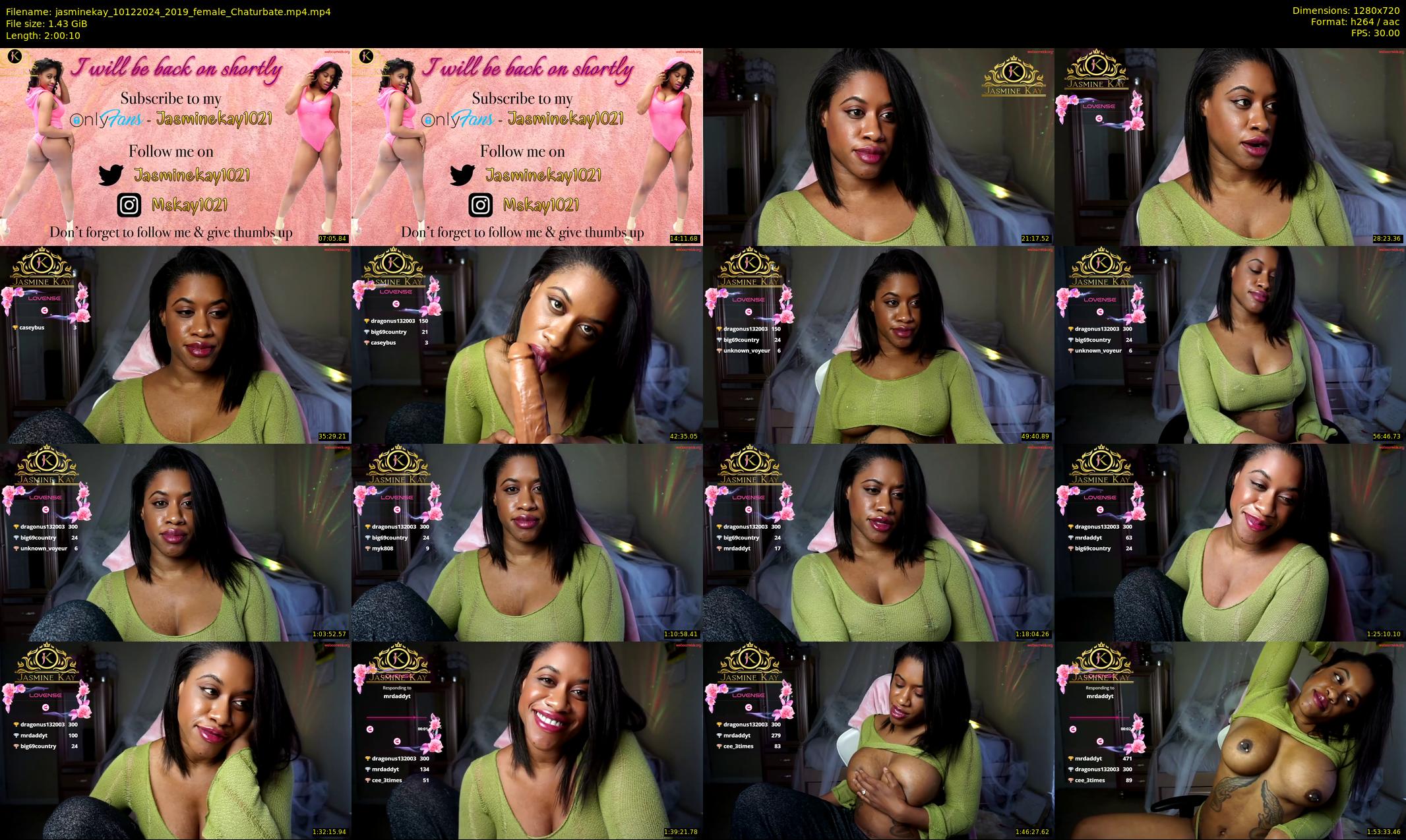 jasminekay — 121 minute Chaturbate female cam show recording, 720p, Dec 10, 2024