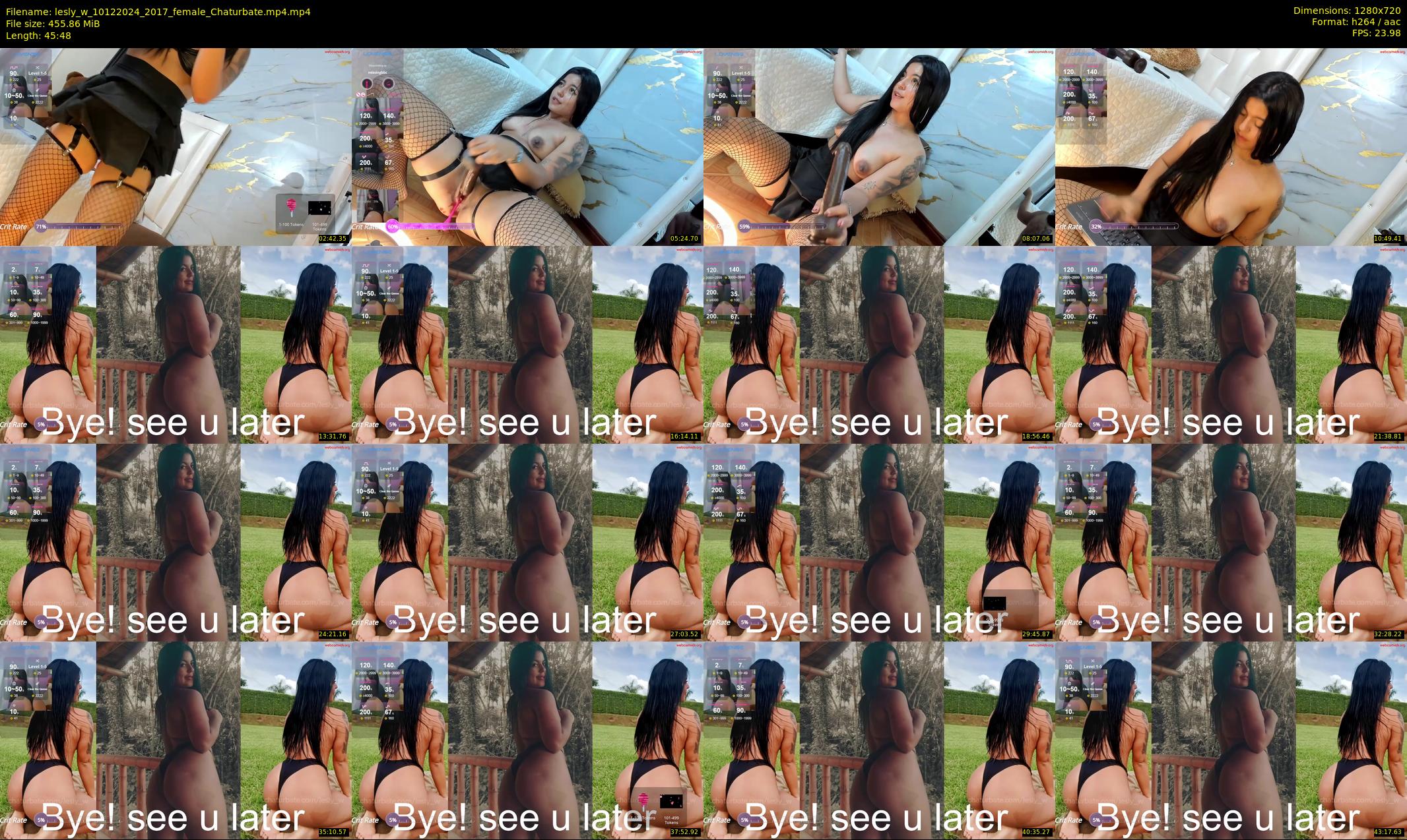 lesly_w — 46 minute Chaturbate female cam show recording, 720p, Dec 10, 2024