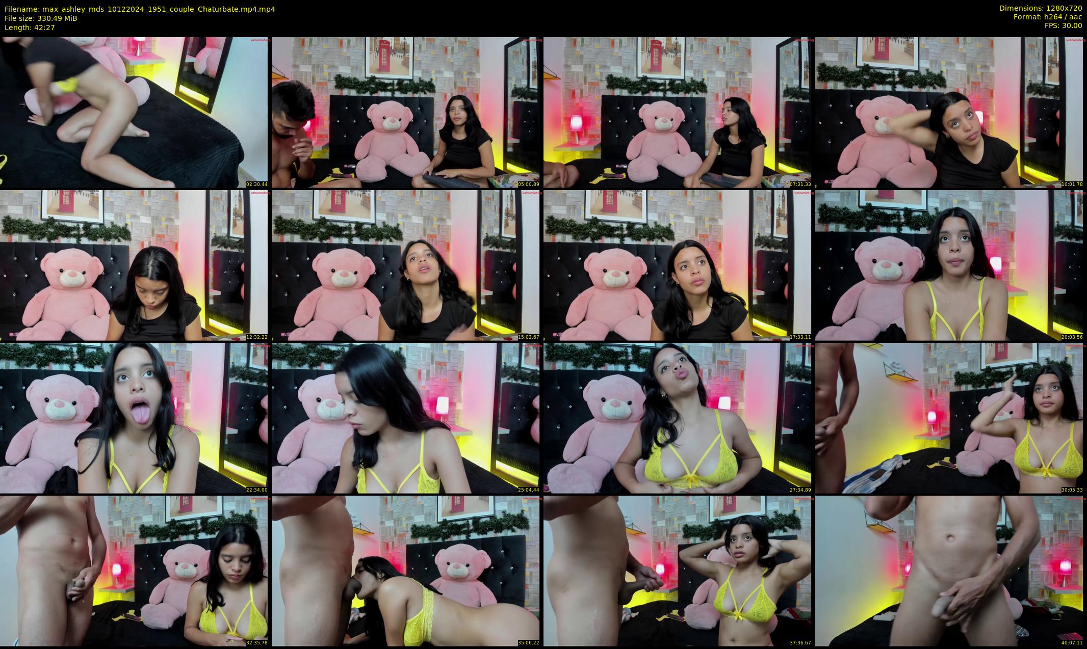 max_ashley_mds — 43 minute Chaturbate couple cam show recording, 720p, Dec 10, 2024