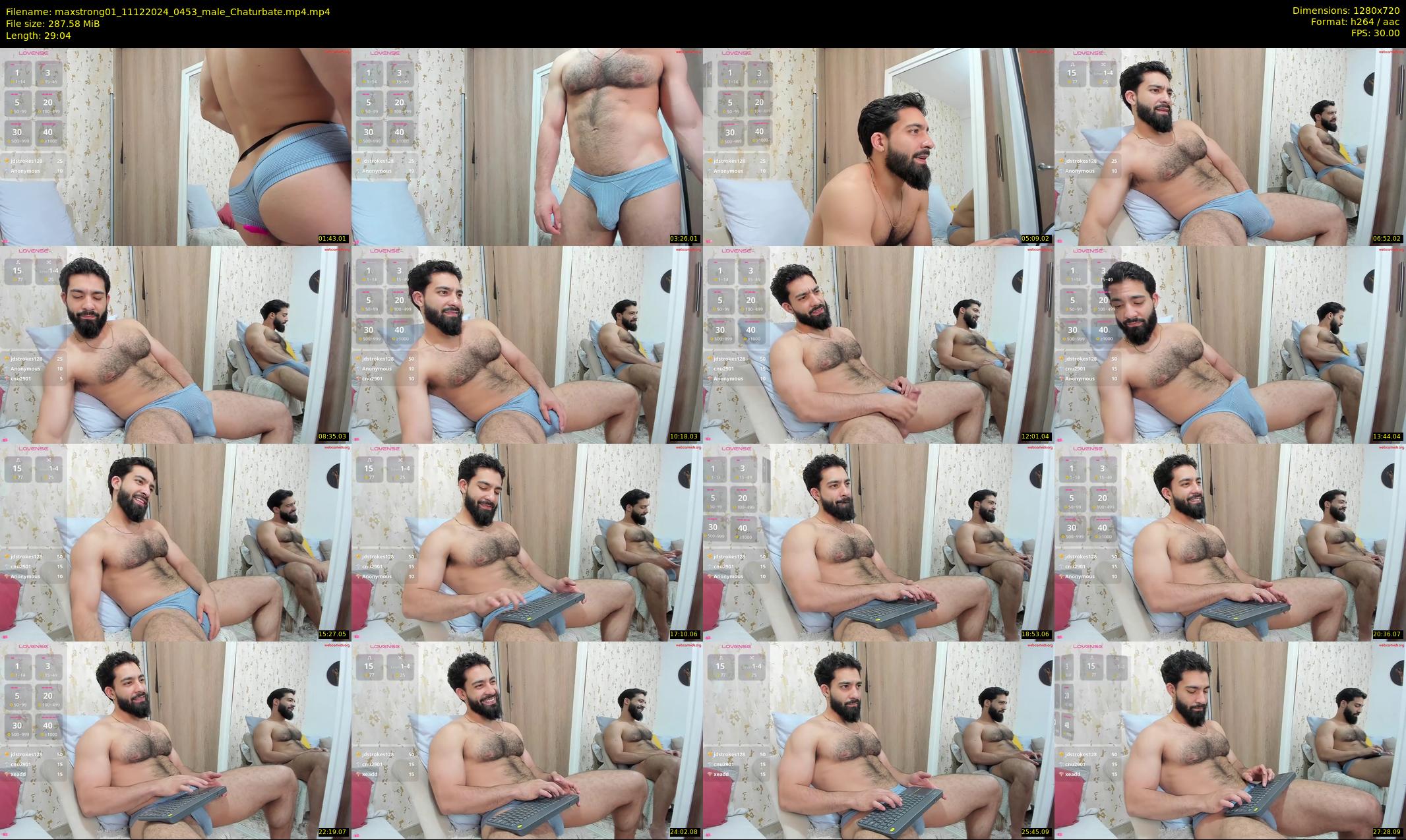 maxstrong01 — 30 minute Chaturbate male cam show recording, 720p, Dec 11, 2024