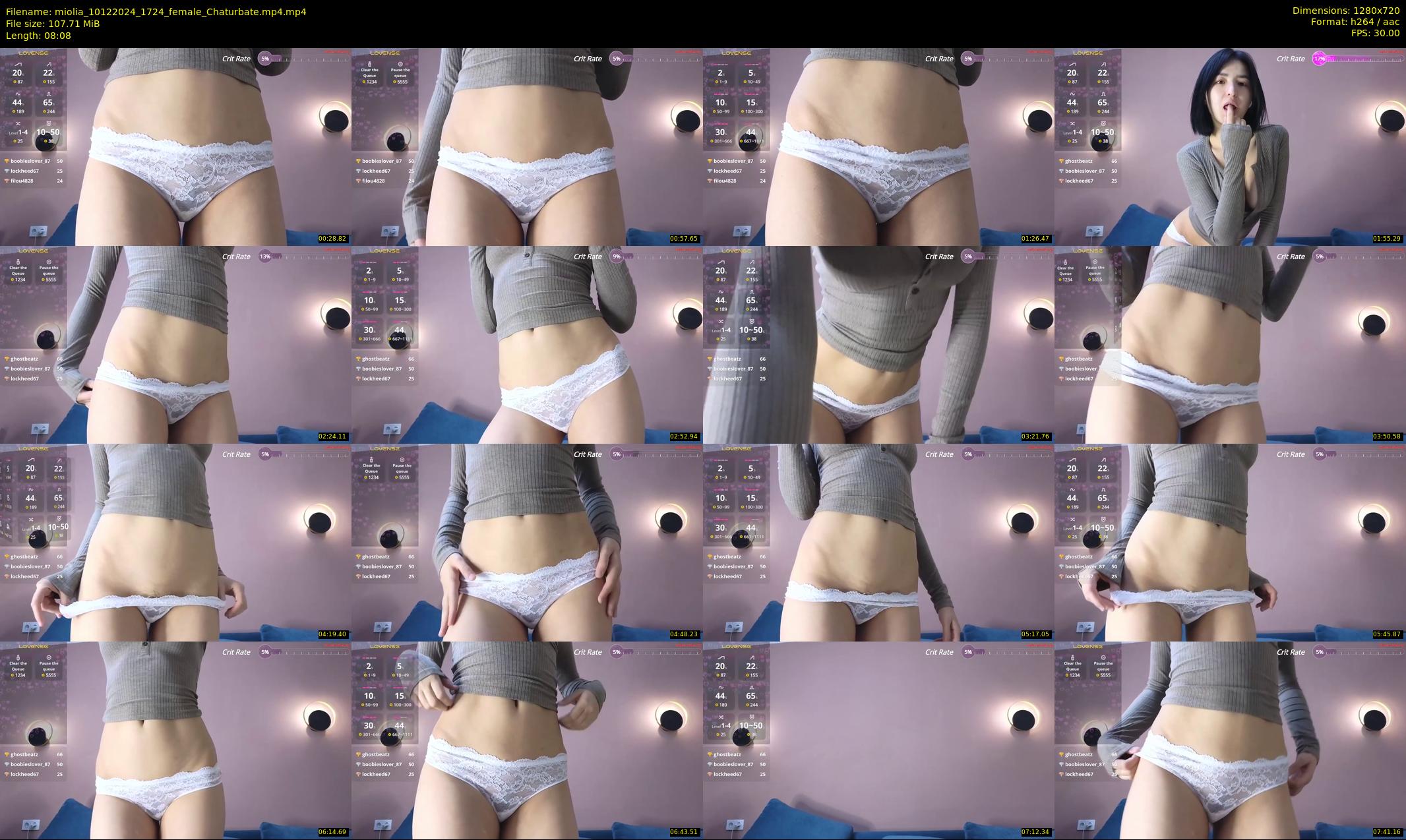 miolia — 9 minute Chaturbate female cam show recording, 720p, Dec 10, 2024