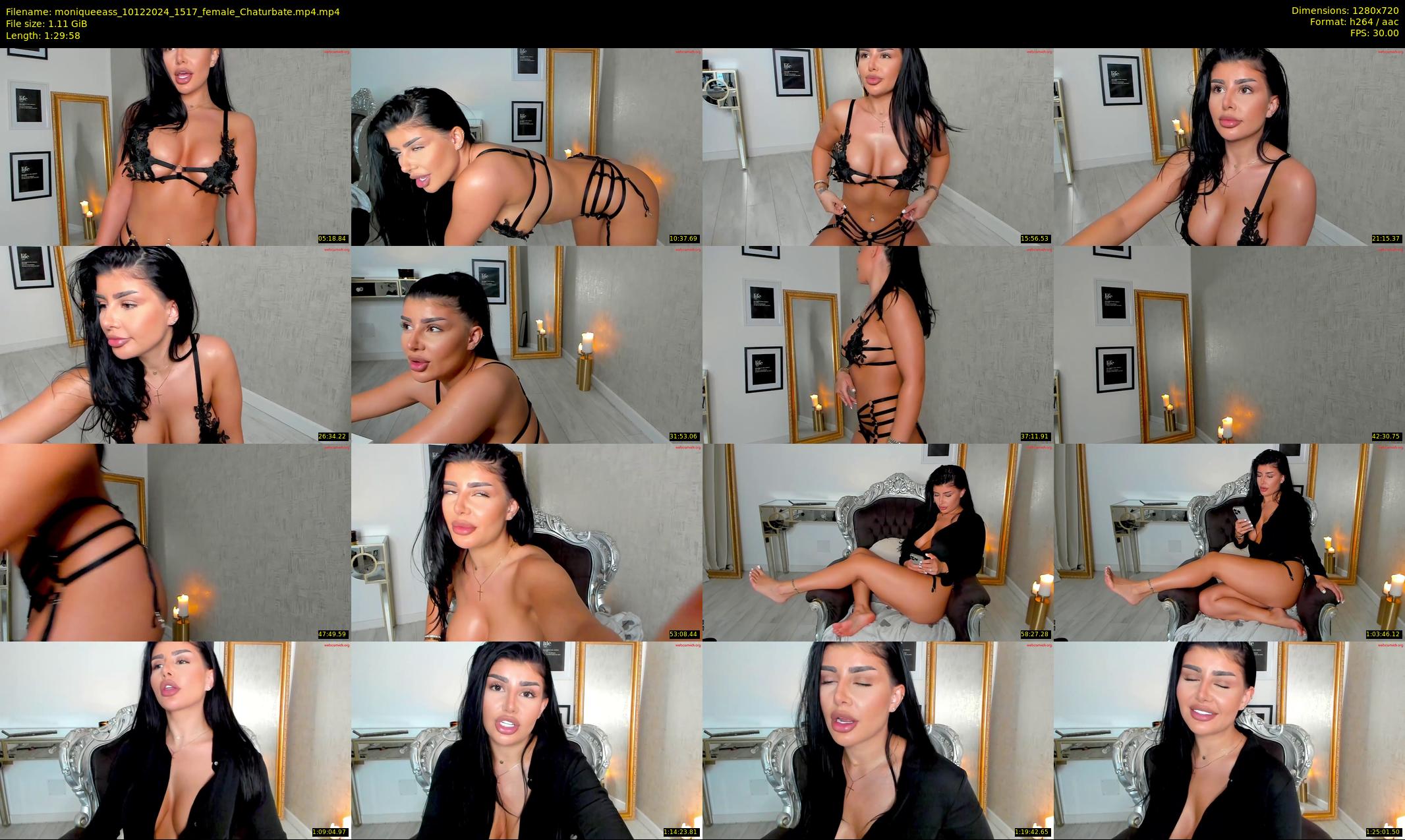 moniqueeass — 90 minute Chaturbate female cam show recording, 720p, Dec 10, 2024