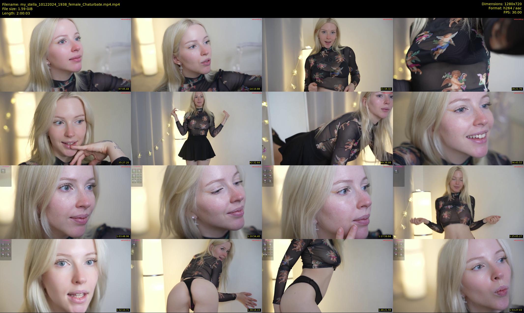 my_stella — 121 minute Chaturbate female cam show recording, 720p, Dec 10, 2024