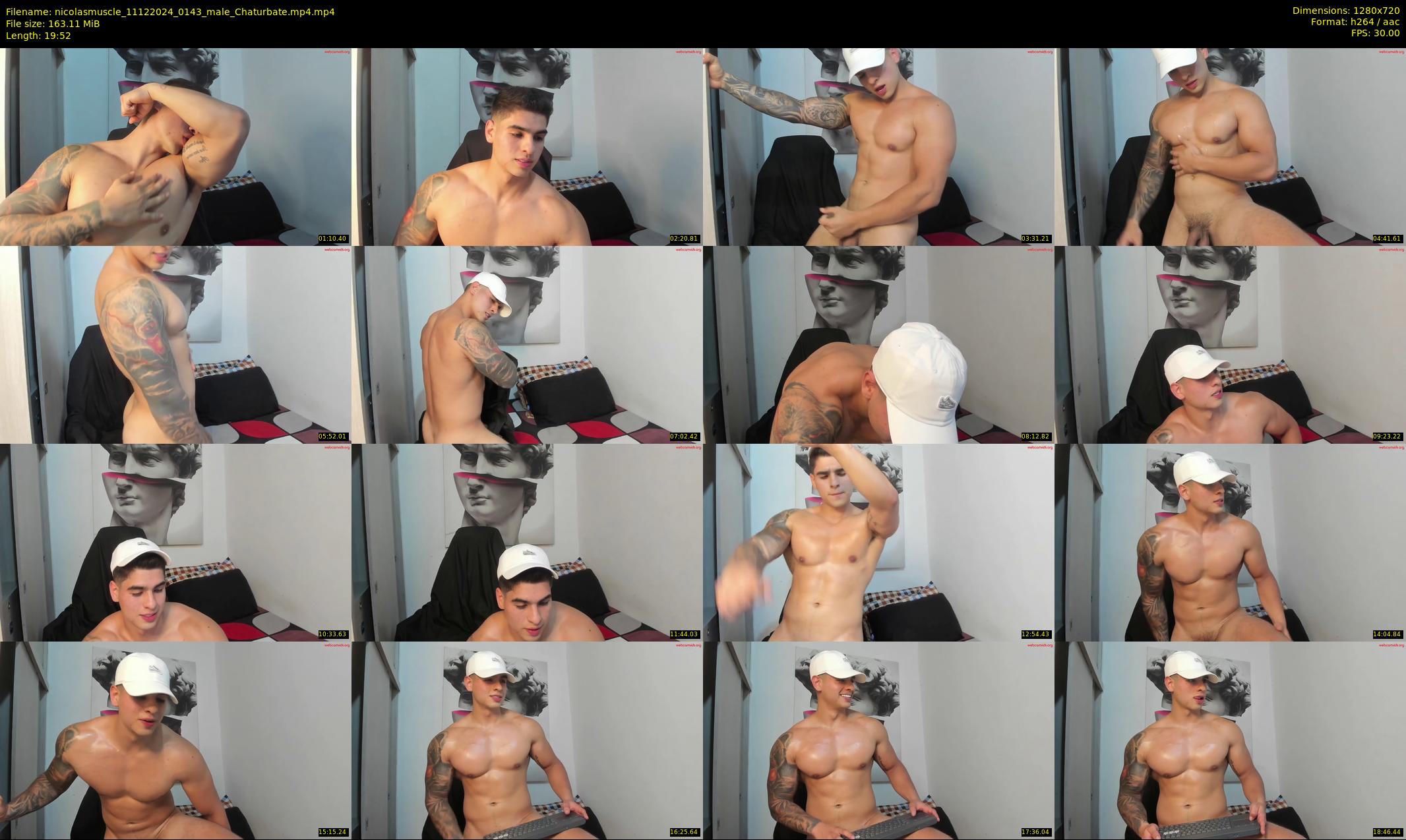 nicolasmuscle — 20 minute Chaturbate male cam show recording, 720p, Dec 11, 2024
