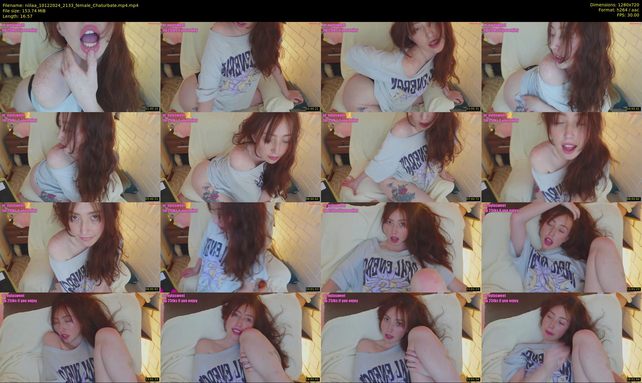 niilaa — 17 minute Chaturbate female cam show recording, 720p, Dec 10, 2024