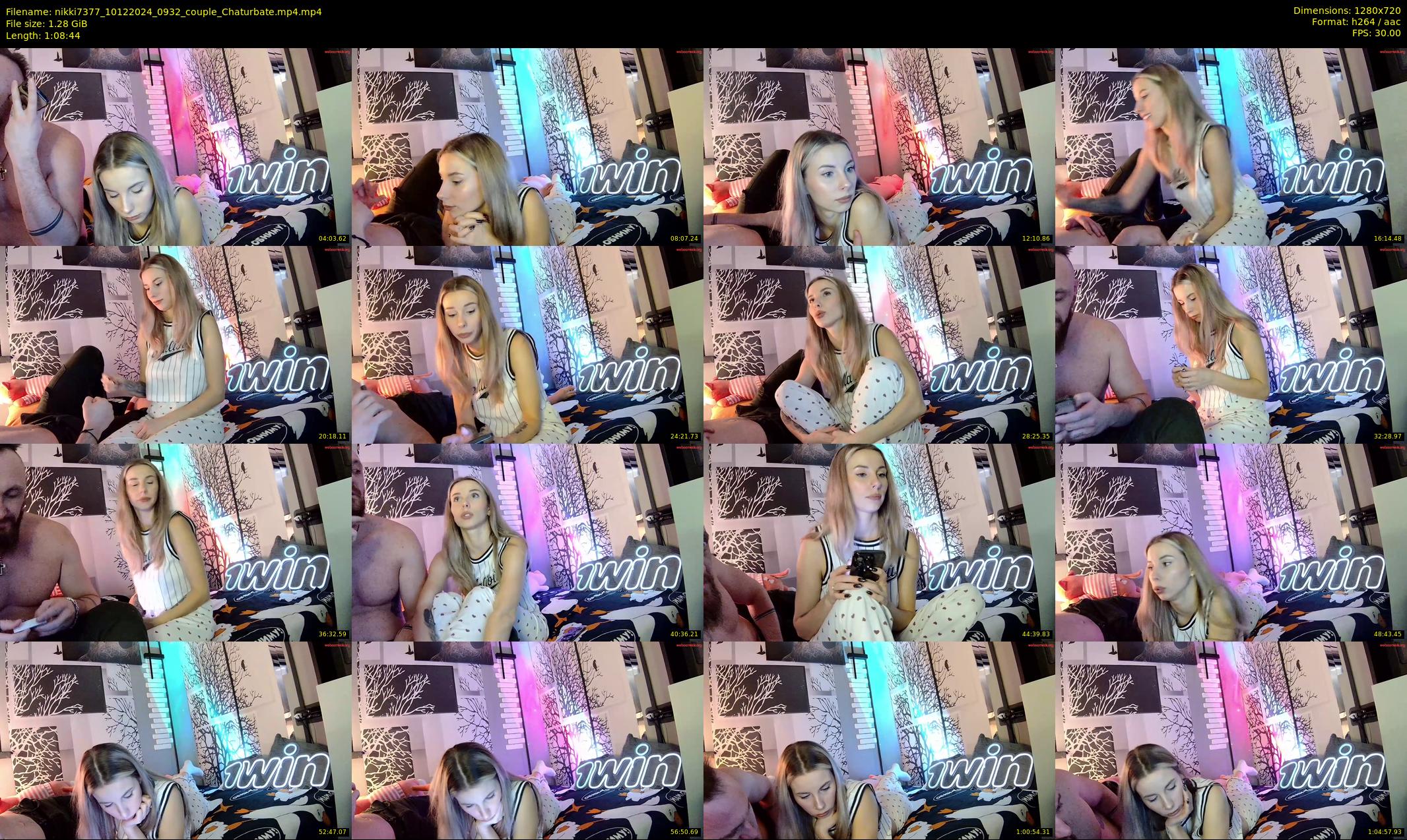 nikki7377 — 69 minute Chaturbate couple cam show recording, 720p, Dec 10, 2024