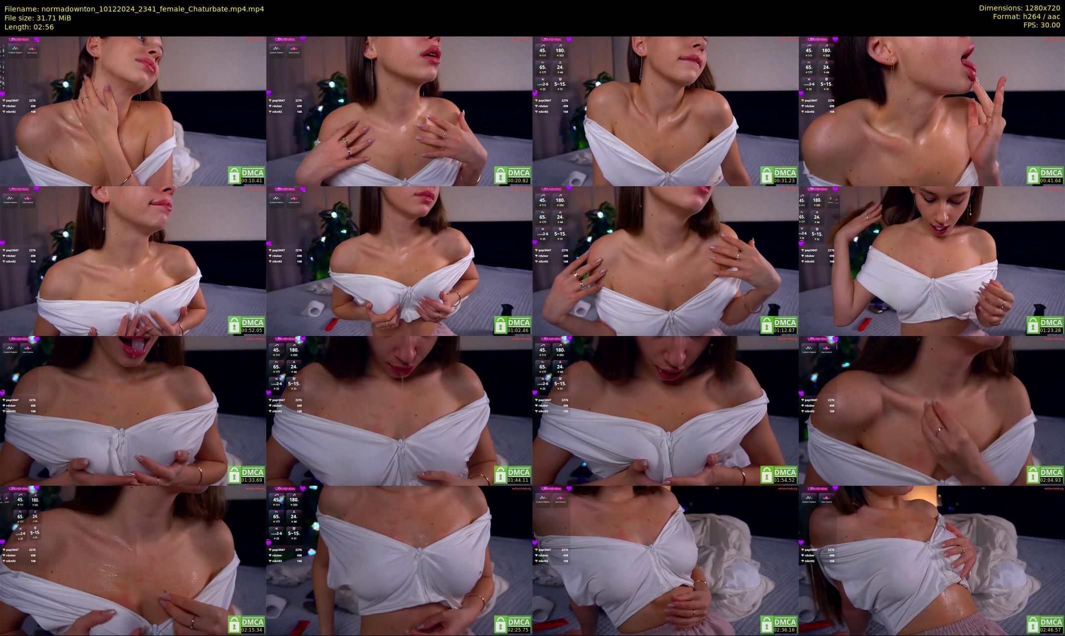 normadownton — 3 minute Chaturbate female cam show recording, 720p, Dec 10, 2024