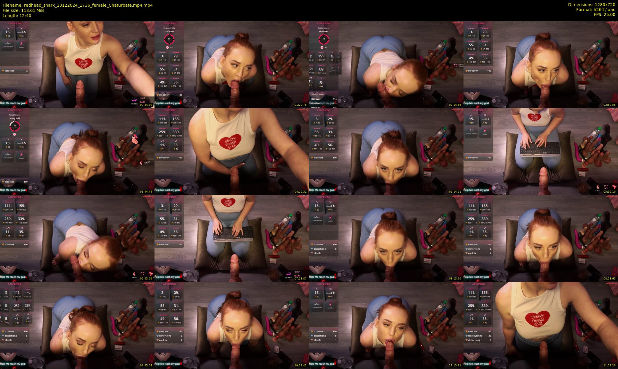 redhead_shark — 13 minute Chaturbate female cam show recording, 720p, Dec 10, 2024