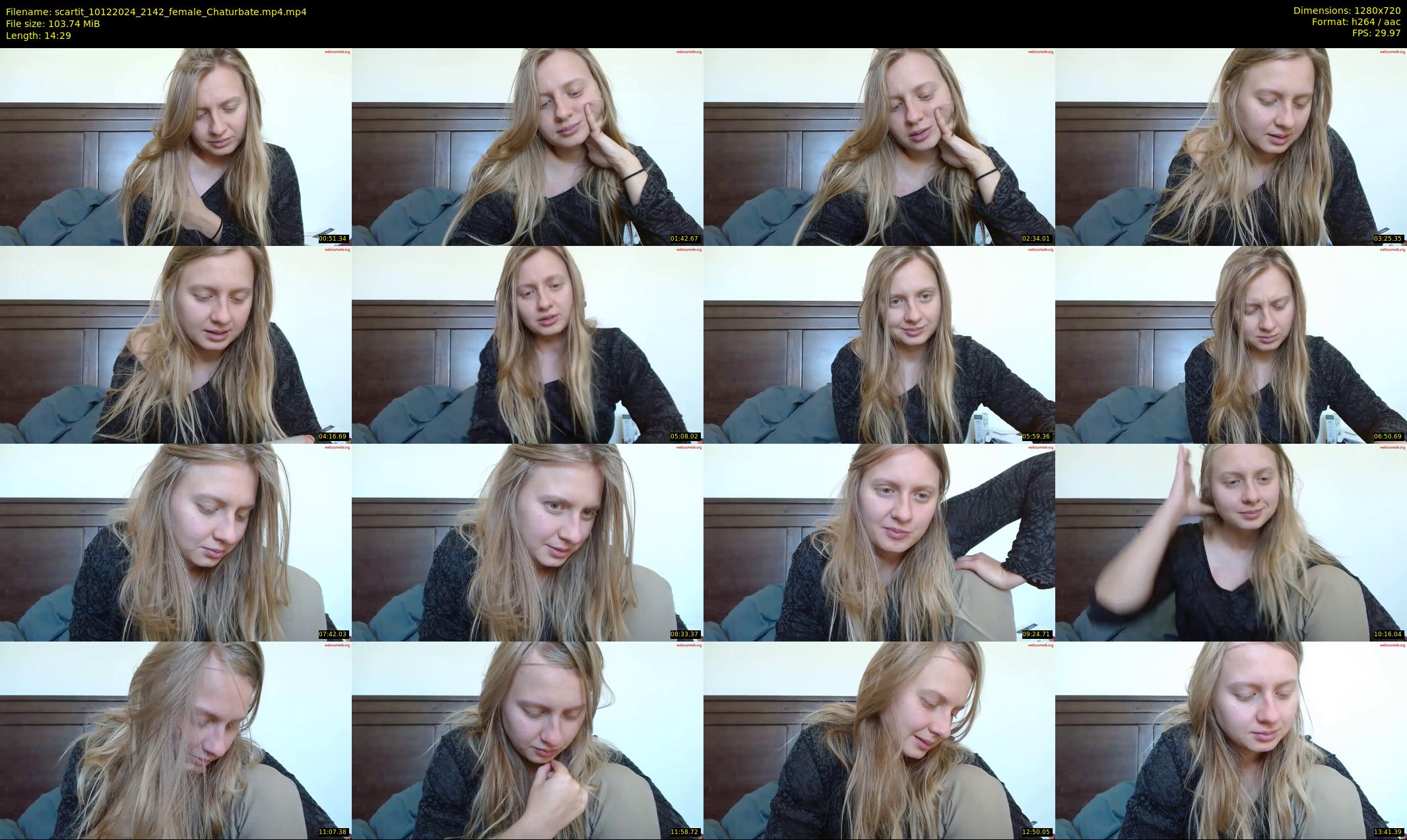 scartit — 15 minute Chaturbate female cam show recording, 720p, Dec 10, 2024