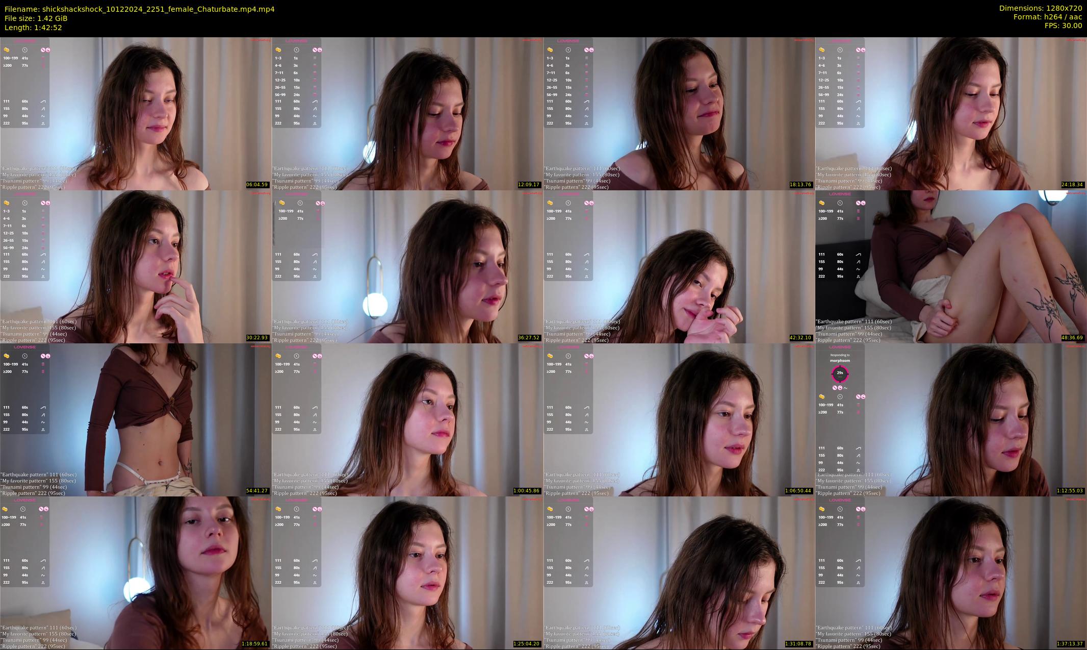 shickshackshock — 103 minute Chaturbate female cam show recording, 720p, Dec 10, 2024