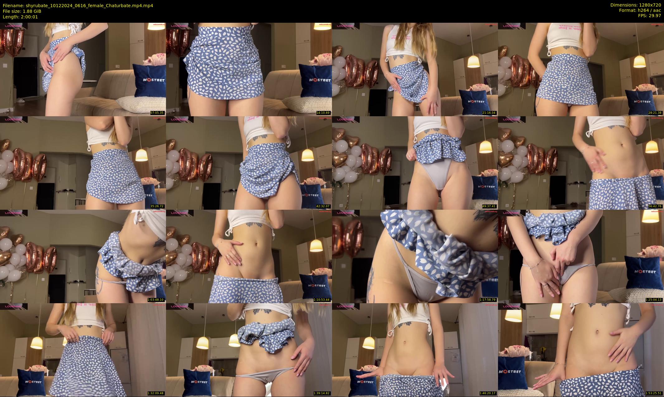 shyrubate — 121 minute Chaturbate female cam show recording, 720p, Dec 10, 2024