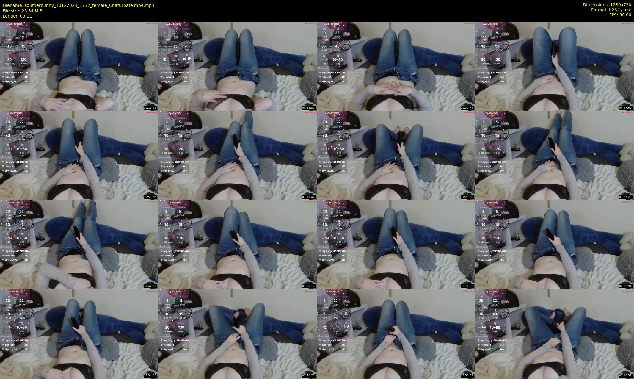 southerbunny — 4 minute Chaturbate female cam show recording, 720p, Dec 10, 2024