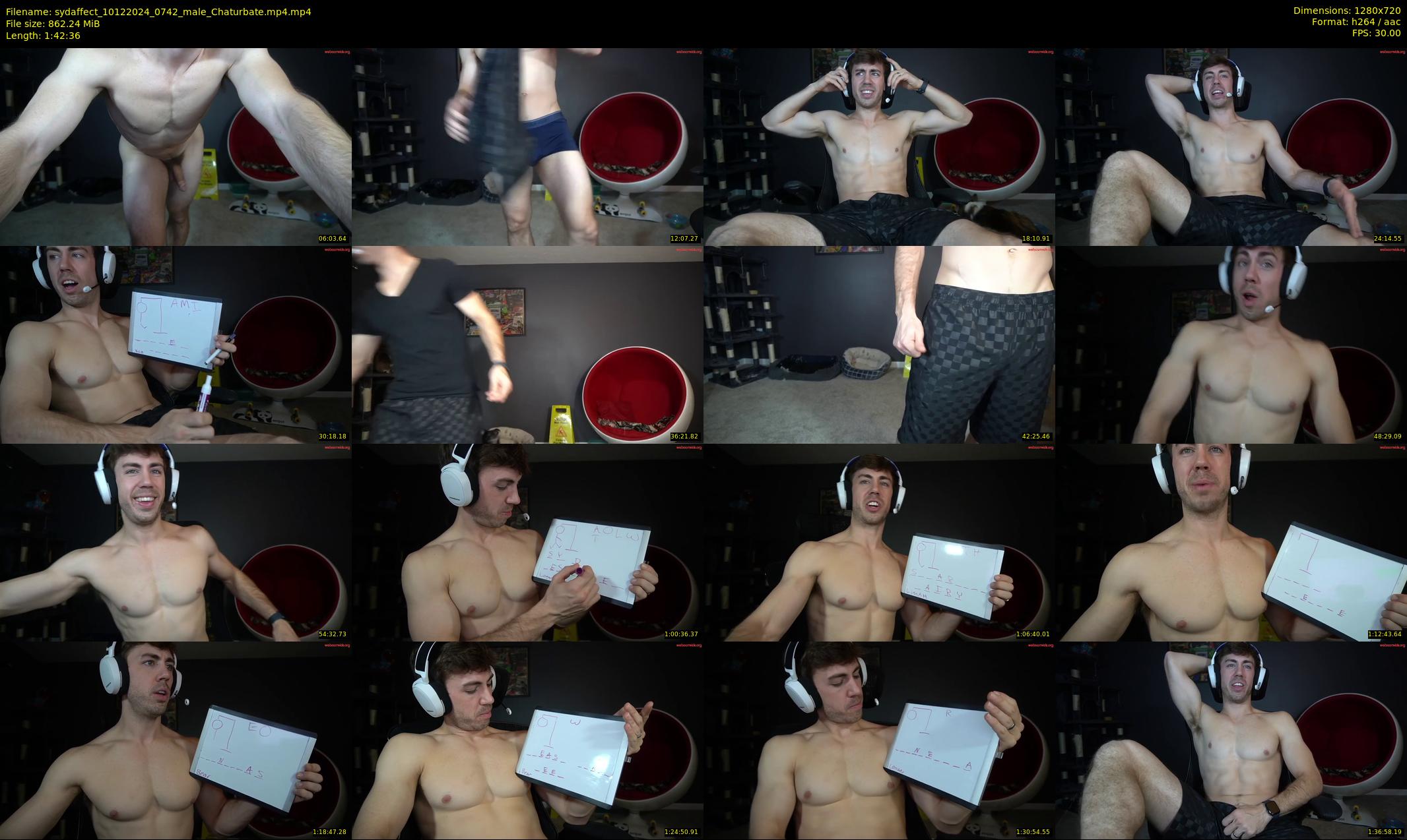 sydaffect — 103 minute Chaturbate male cam show recording, 720p, Dec 10, 2024