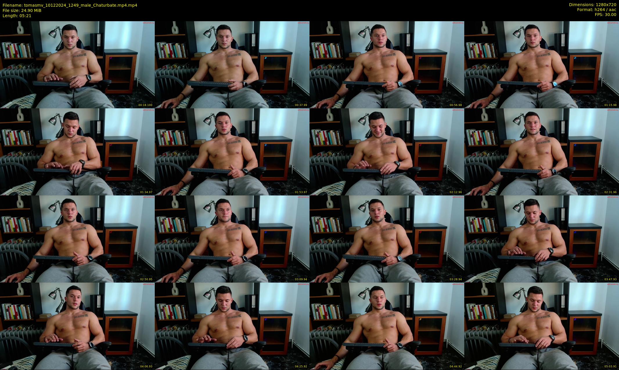 tomasmv — 6 minute Chaturbate male cam show recording, 720p, Dec 10, 2024