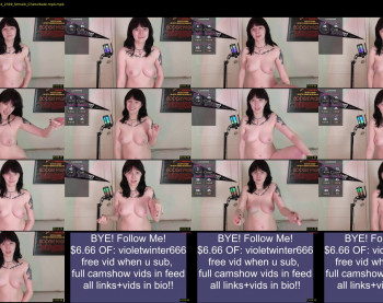 violetwinter666 — 18 minute Chaturbate female cam show recording, 720p, Dec 10, 2024