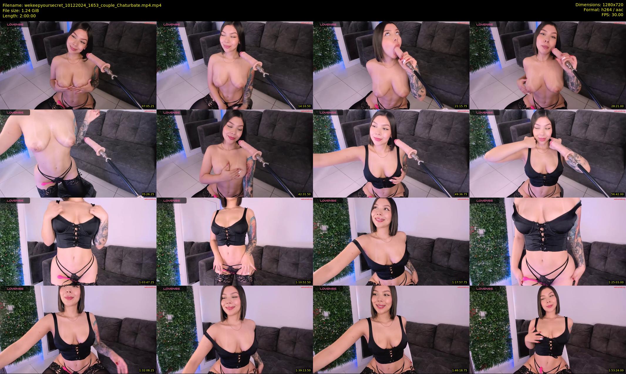 wekeepyoursecret — 120 minute Chaturbate couple cam show recording, 720p, Dec 10, 2024