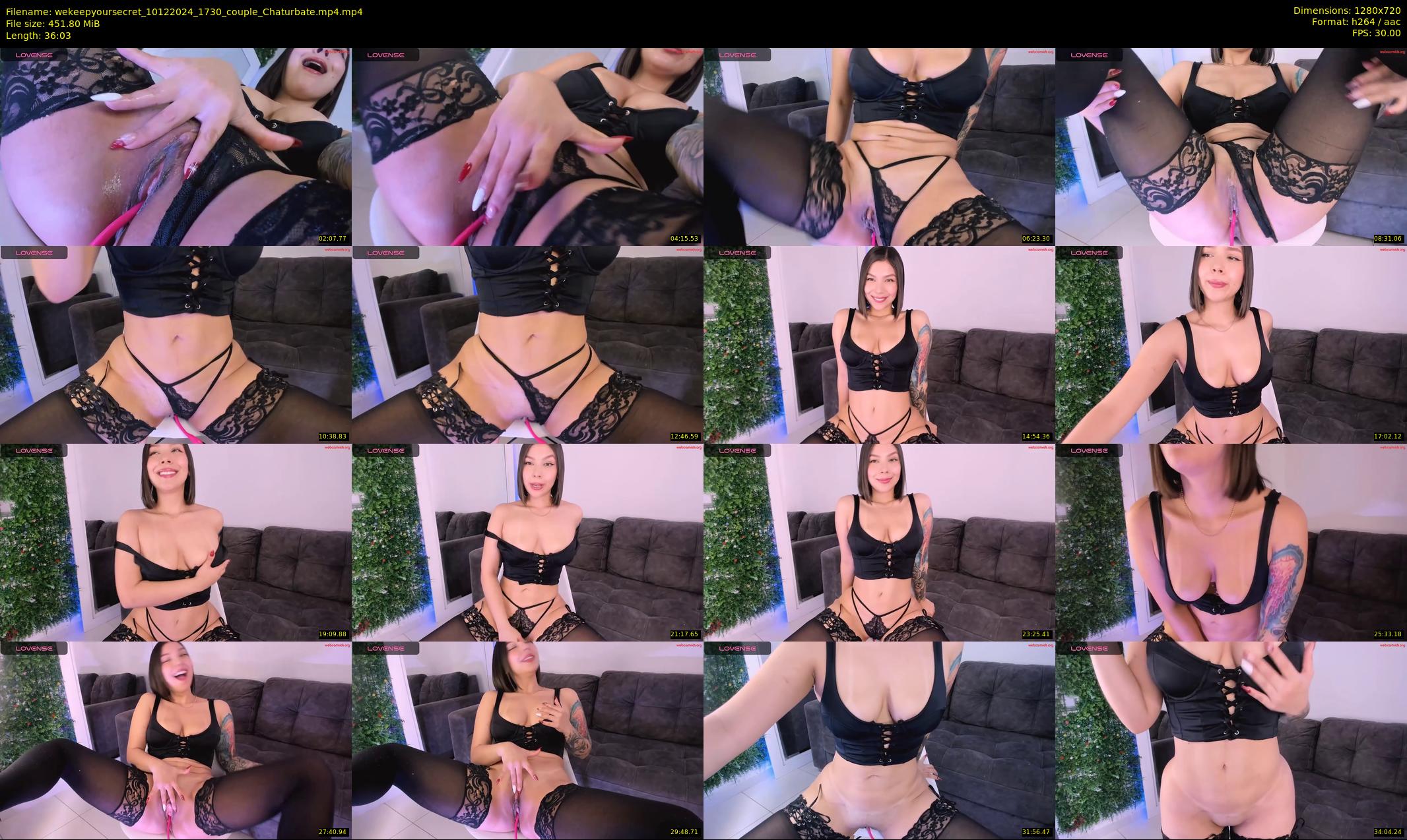 wekeepyoursecret — 37 minute Chaturbate couple cam show recording, 720p, Dec 10, 2024