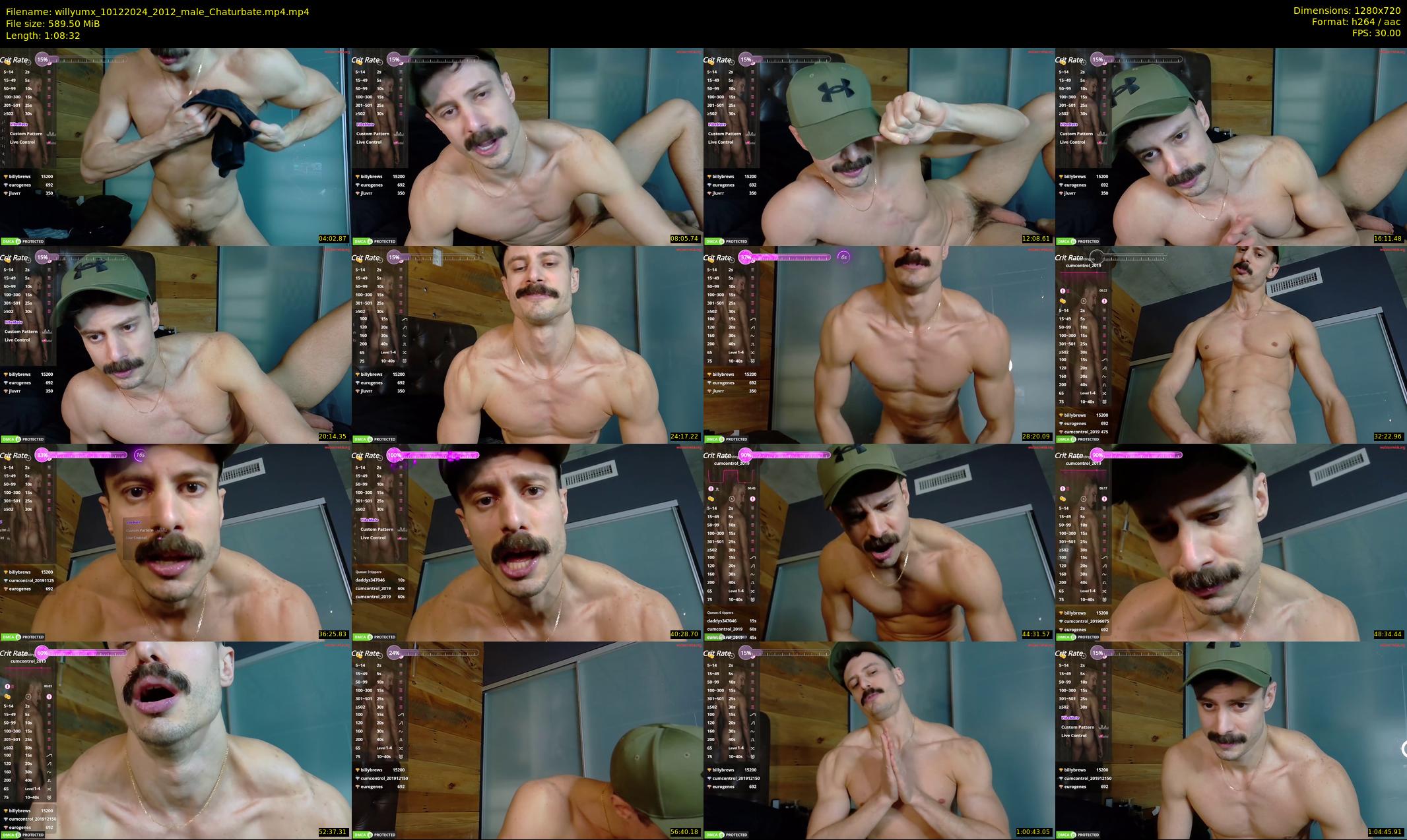 willyumx — 69 minute Chaturbate male cam show recording, 720p, Dec 10, 2024