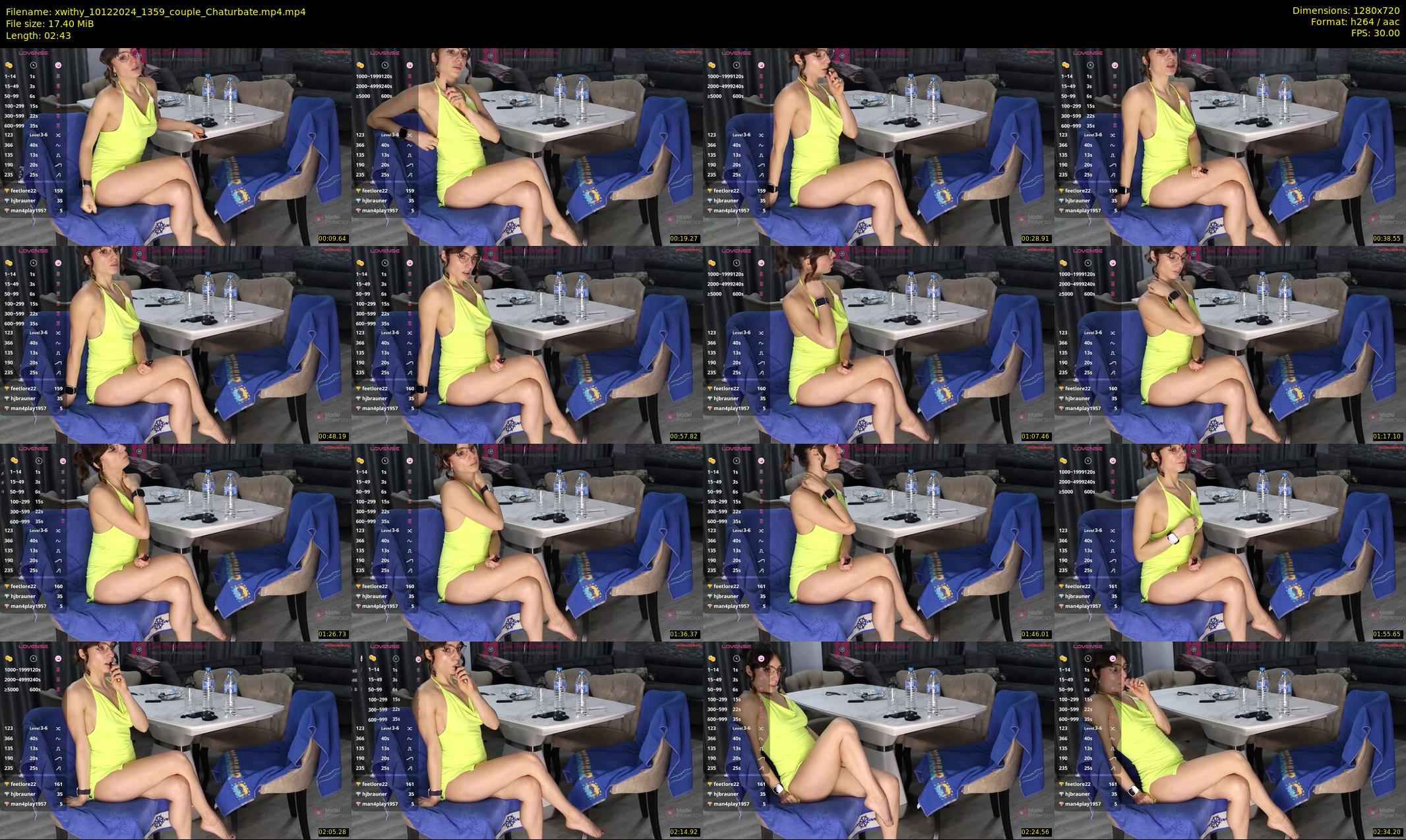 xwithy — 3 minute Chaturbate female cam show recording, 720p, Dec 10, 2024