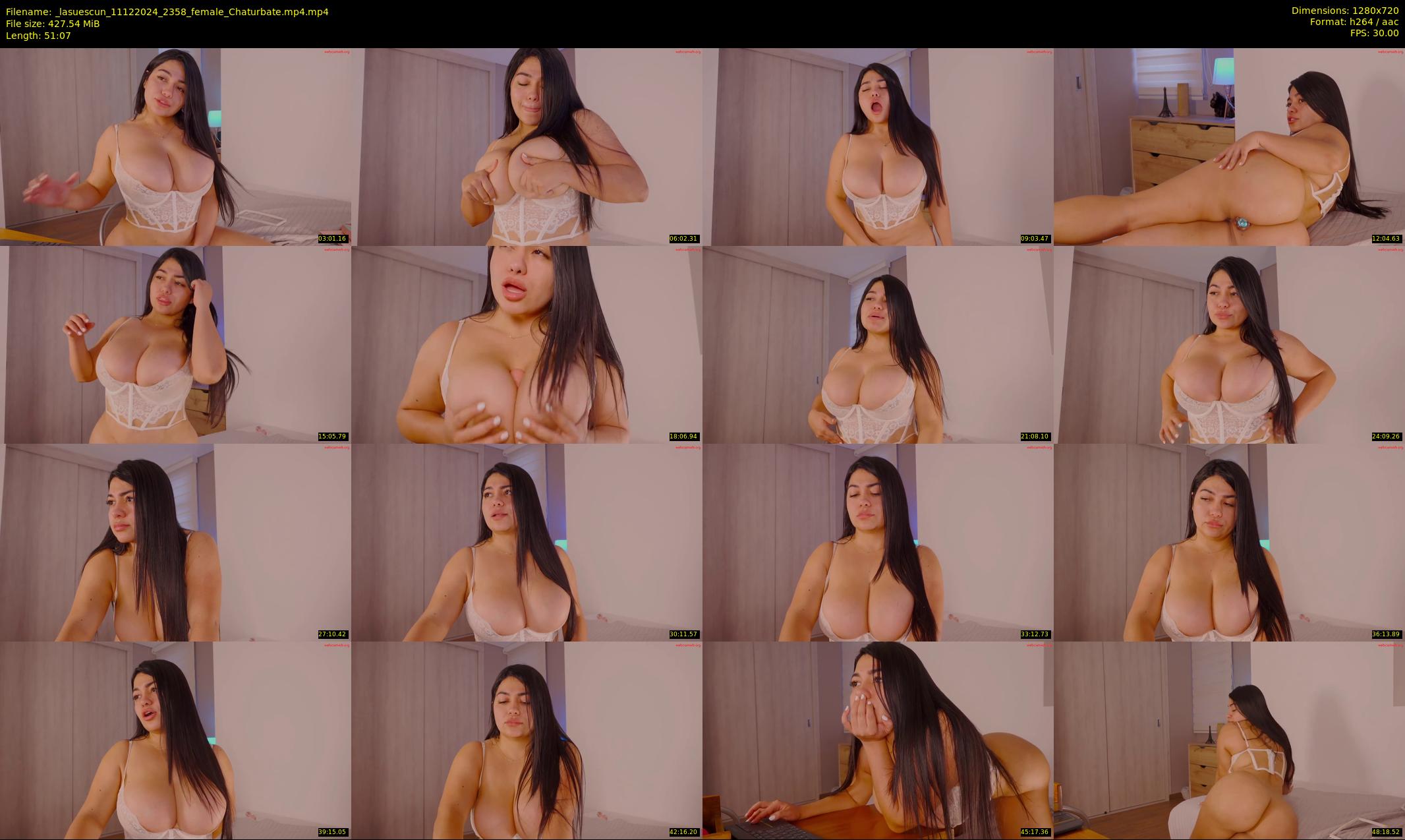 _lasuescun — 52 minute Chaturbate female cam show recording, 720p, Dec 11, 2024