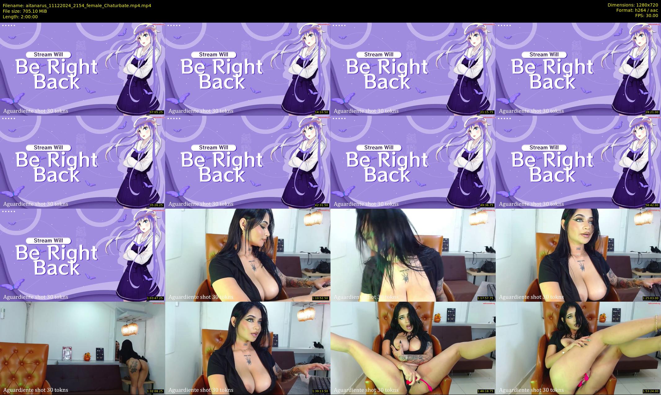 aitanarus — 120 minute Chaturbate female cam show recording, 720p, Dec 11, 2024