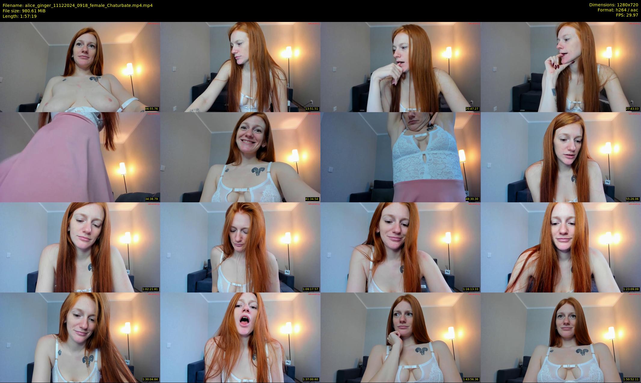 alice_ginger — 118 minute Chaturbate female cam show recording, 720p, Dec 11, 2024