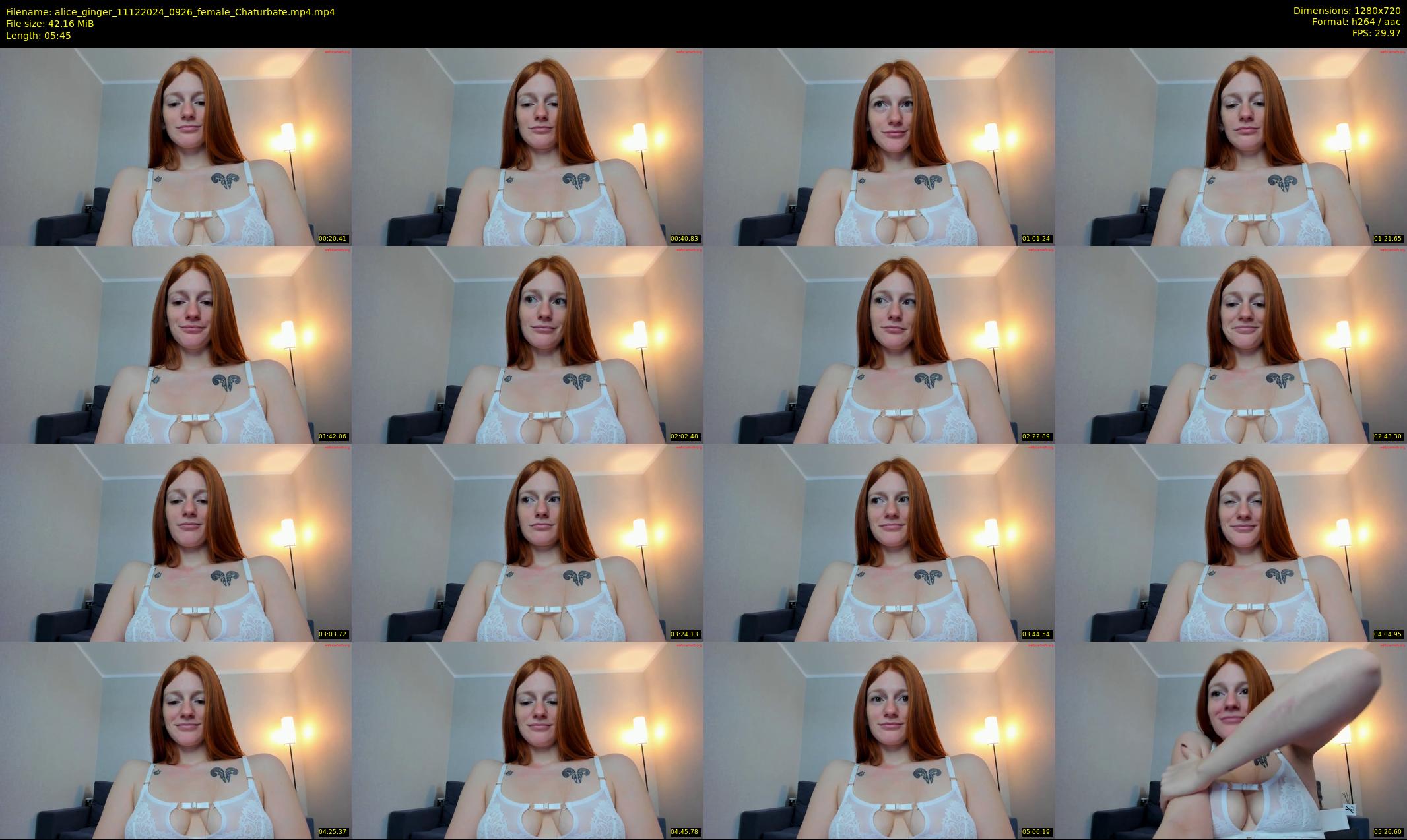 alice_ginger — 6 minute Chaturbate female cam show recording, 720p, Dec 11, 2024
