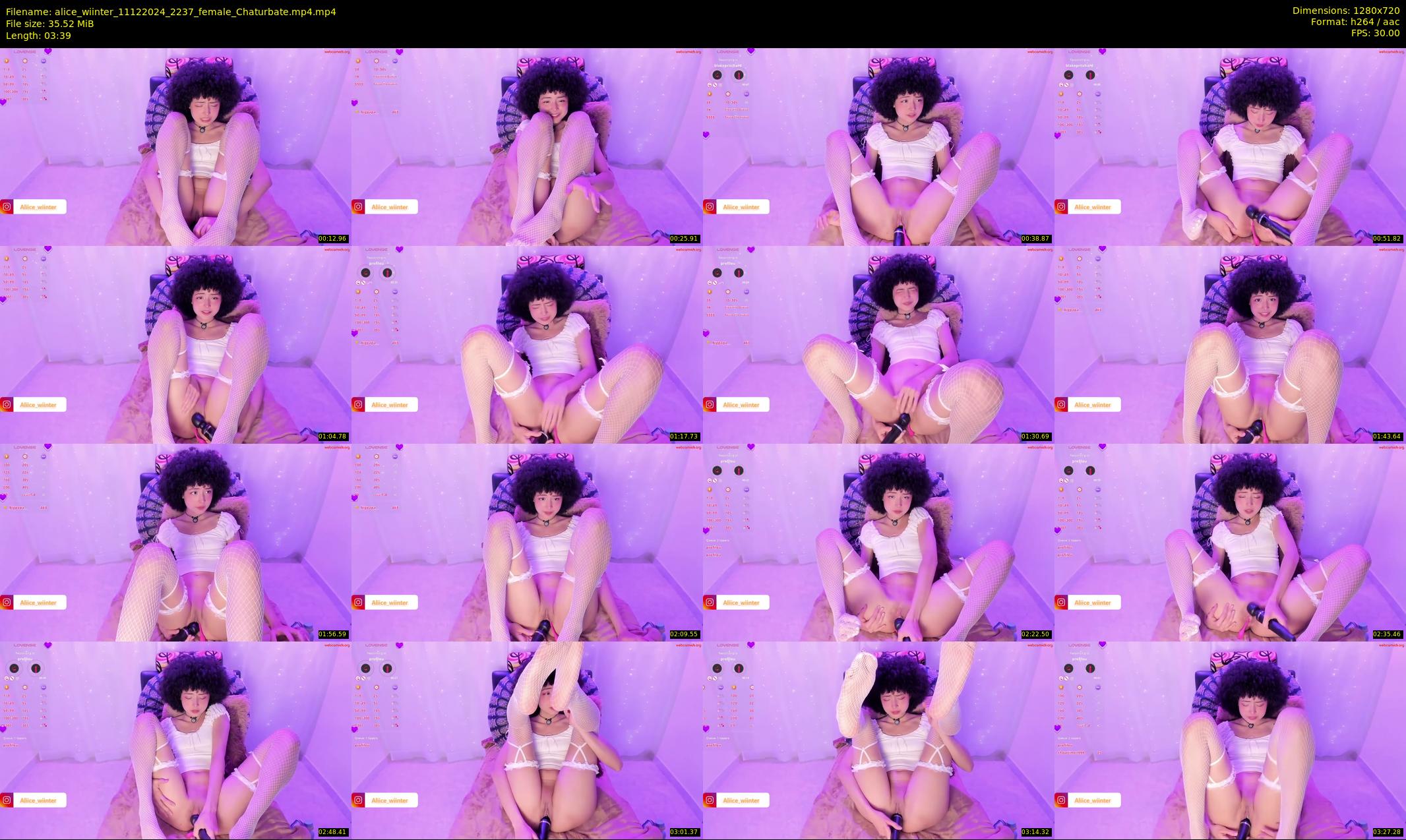 alice_wiinter — 4 minute Chaturbate female cam show recording, 720p, Dec 11, 2024