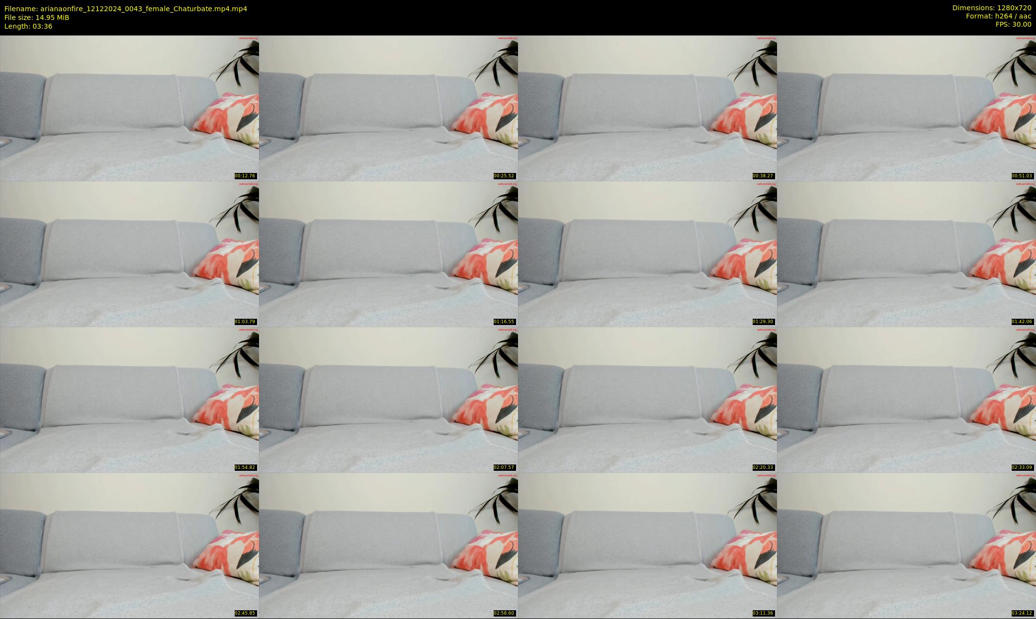 arianaonfire — 4 minute Chaturbate couple cam show recording, 720p, Dec 12, 2024