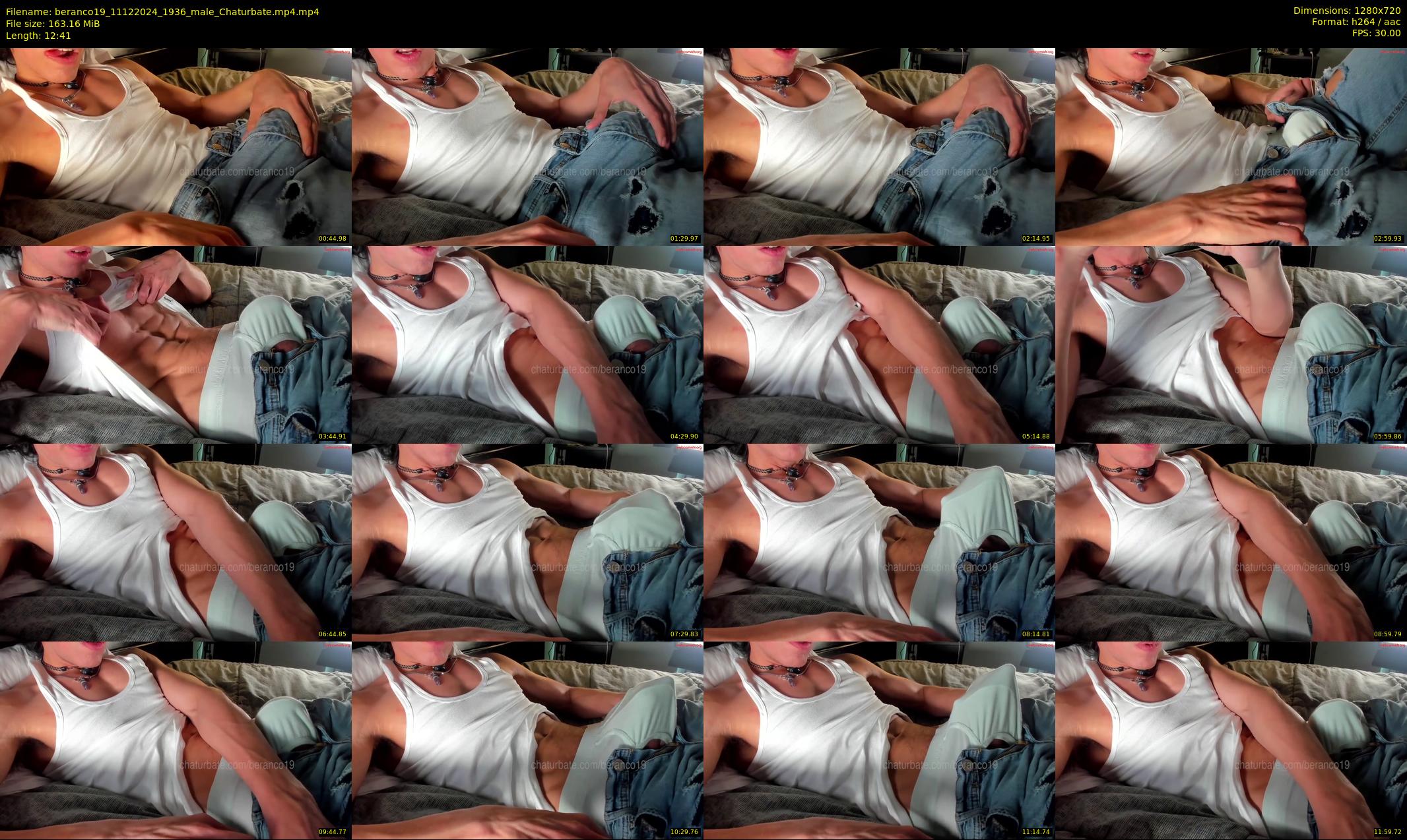 beranco19 — 13 minute Chaturbate male cam show recording, 720p, Dec 11, 2024
