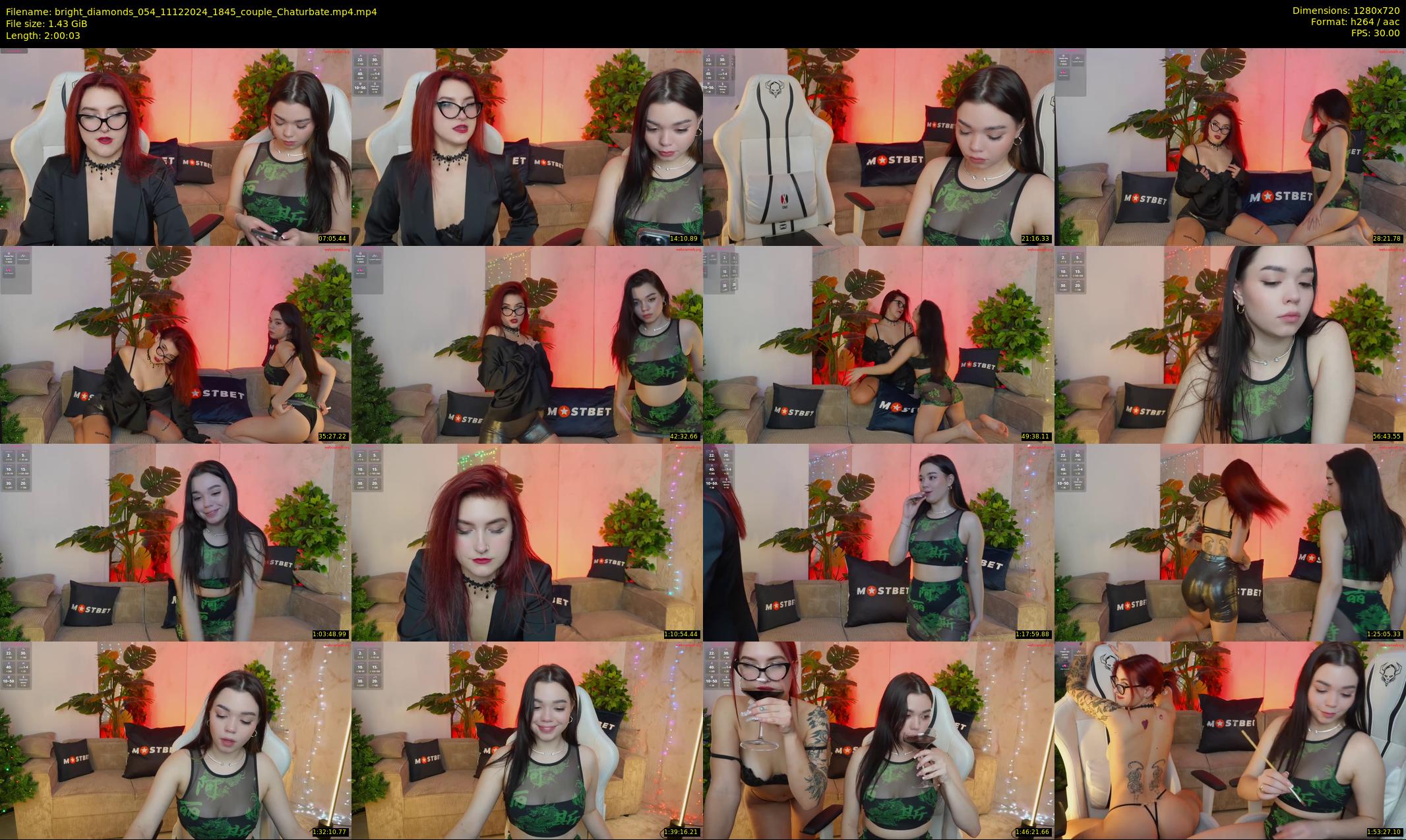 bright_diamonds_054 — 121 minute Chaturbate couple cam show recording, 720p, Dec 11, 2024