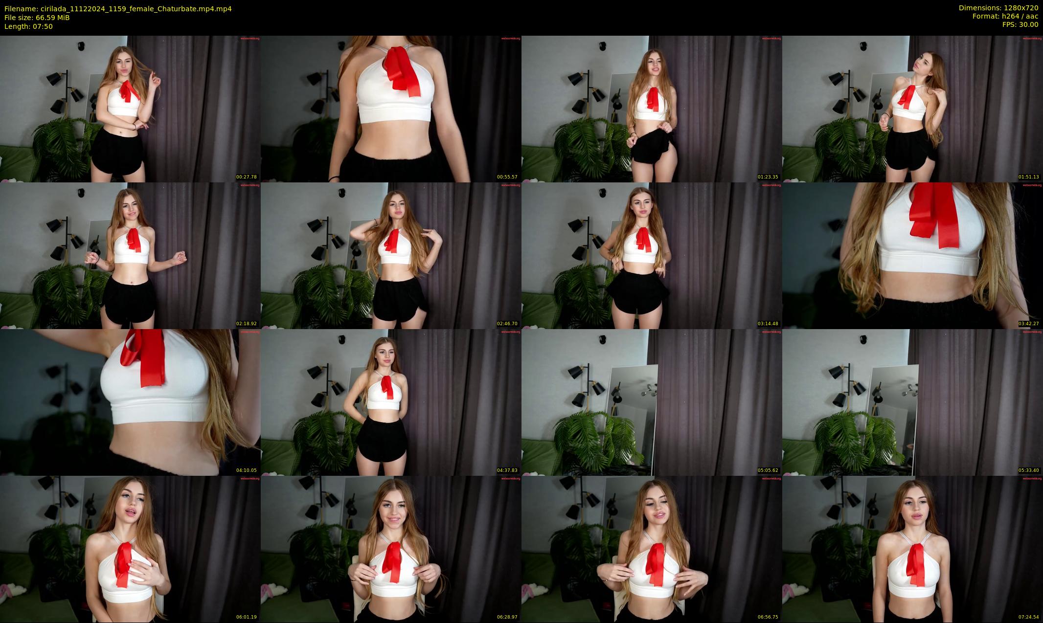 cirilada — 8 minute Chaturbate female cam show recording, 720p, Dec 11, 2024
