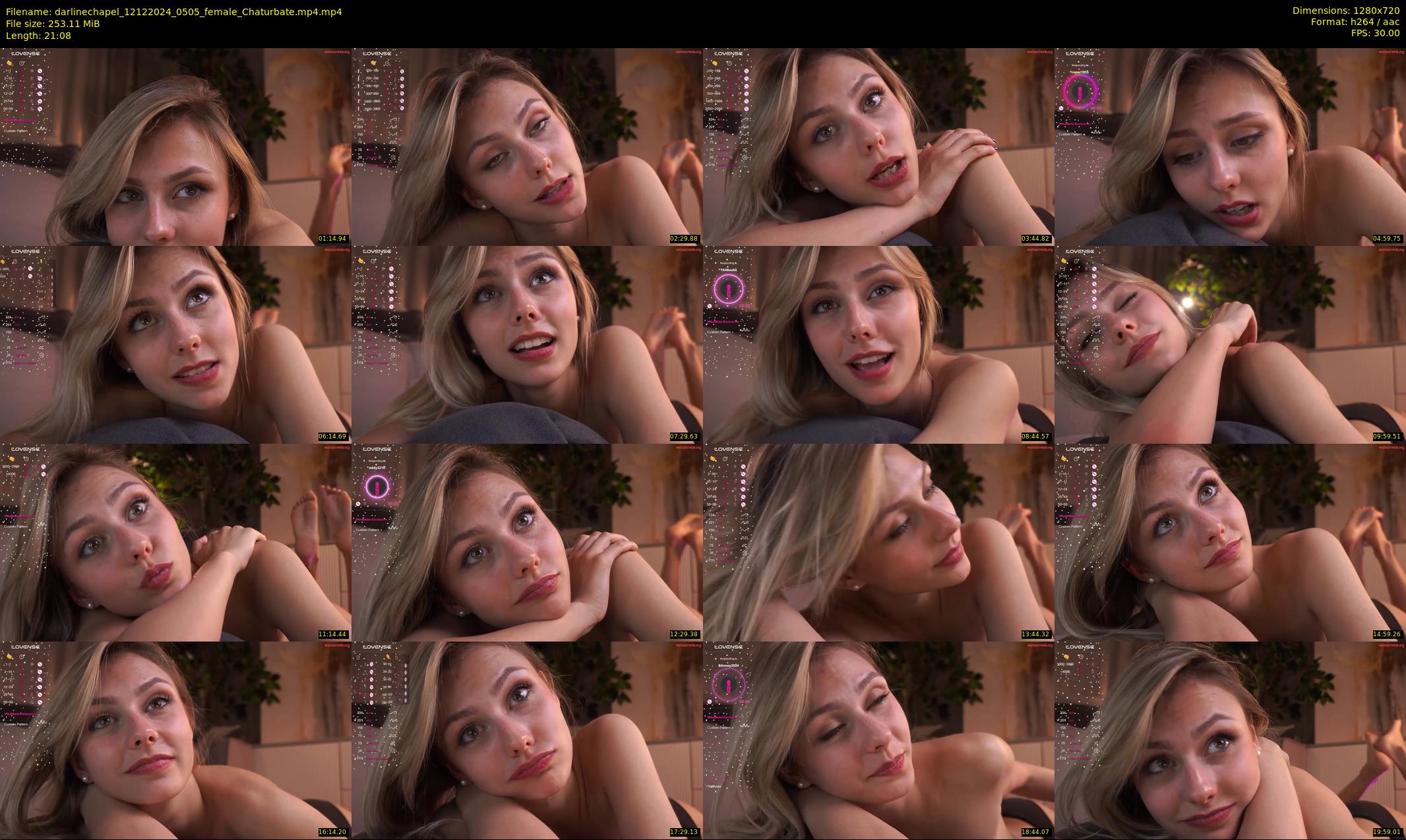 darlinechapel — 22 minute Chaturbate female cam show recording, 720p, Dec 12, 2024