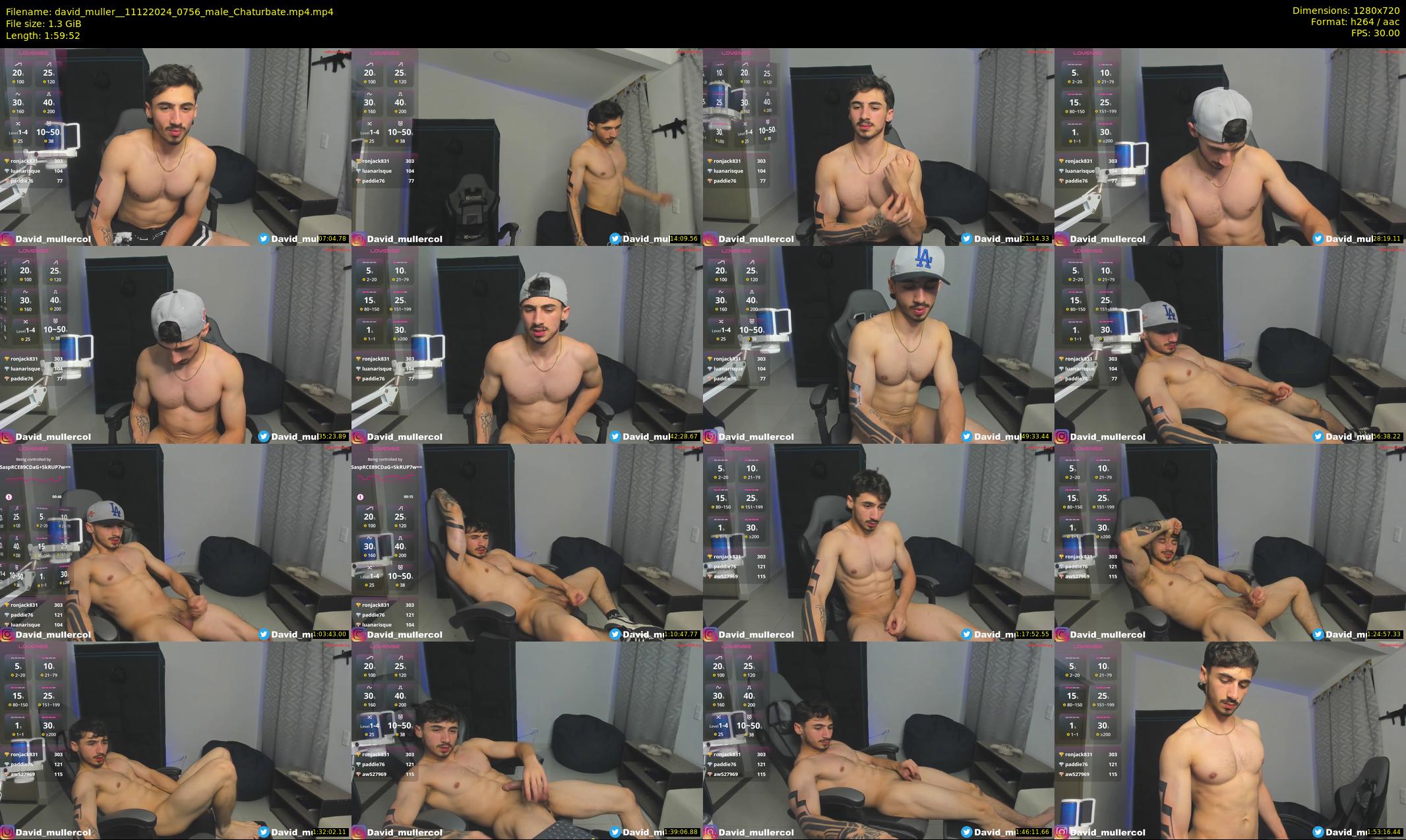 david_muller_ — 120 minute Chaturbate male cam show recording, 720p, Dec 11, 2024