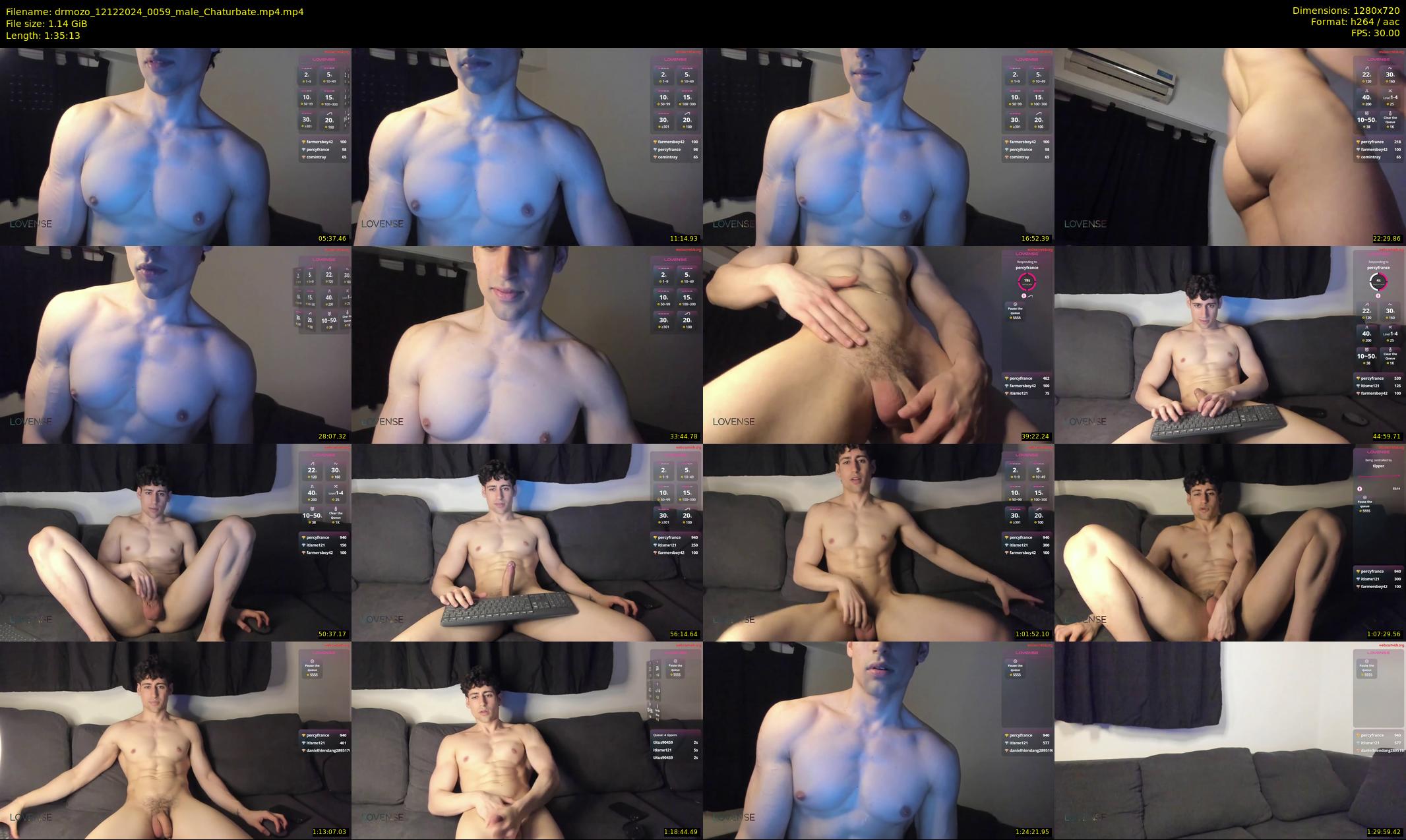 drmozo — 96 minute Chaturbate male cam show recording, 720p, Dec 12, 2024